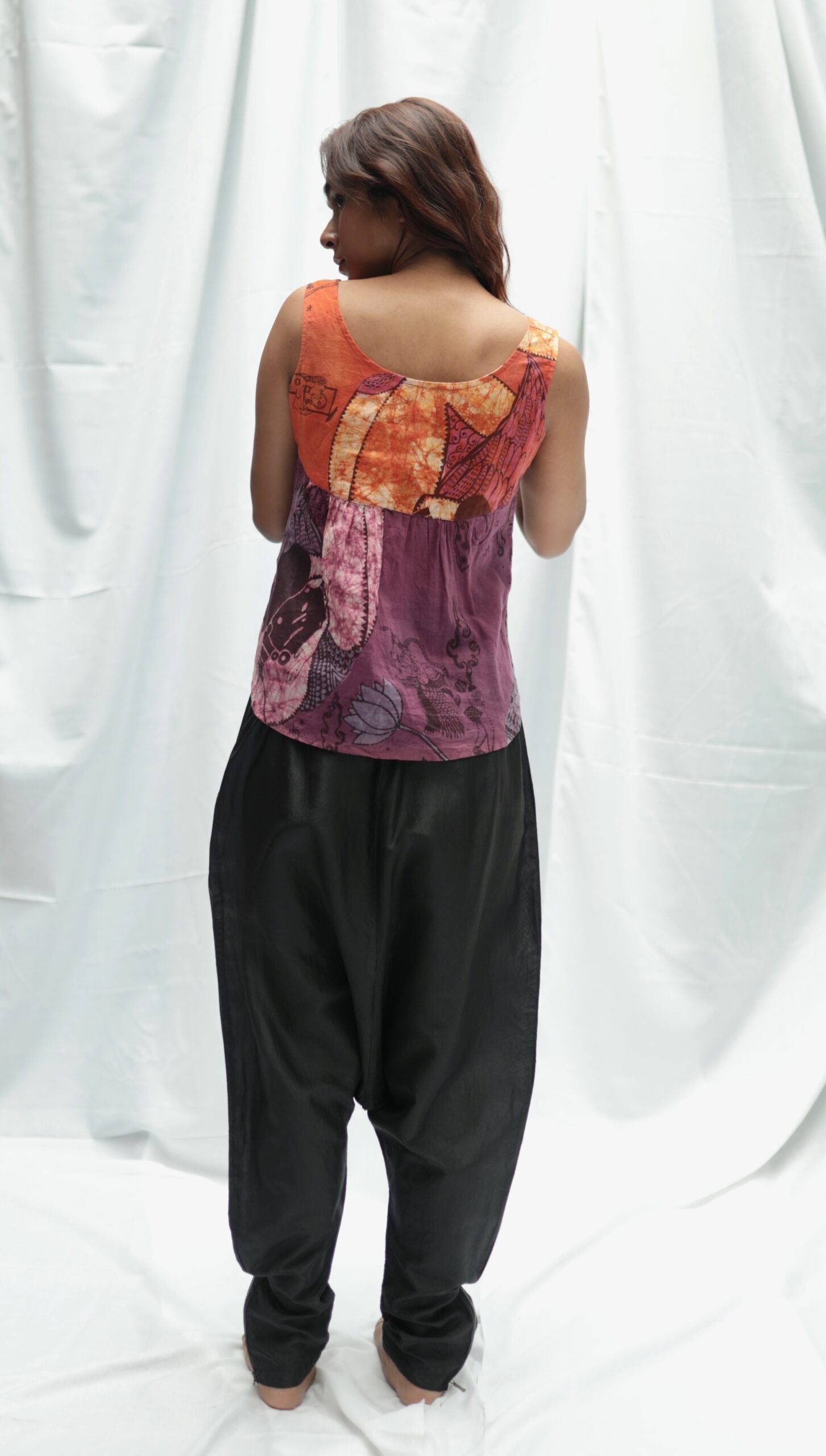 Black Silk Harem Pant