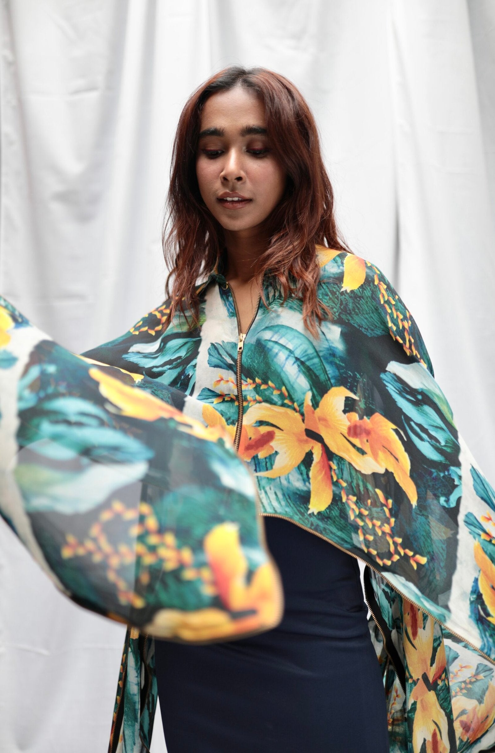 FARHA SANJANA - Designer Overlay and Dress