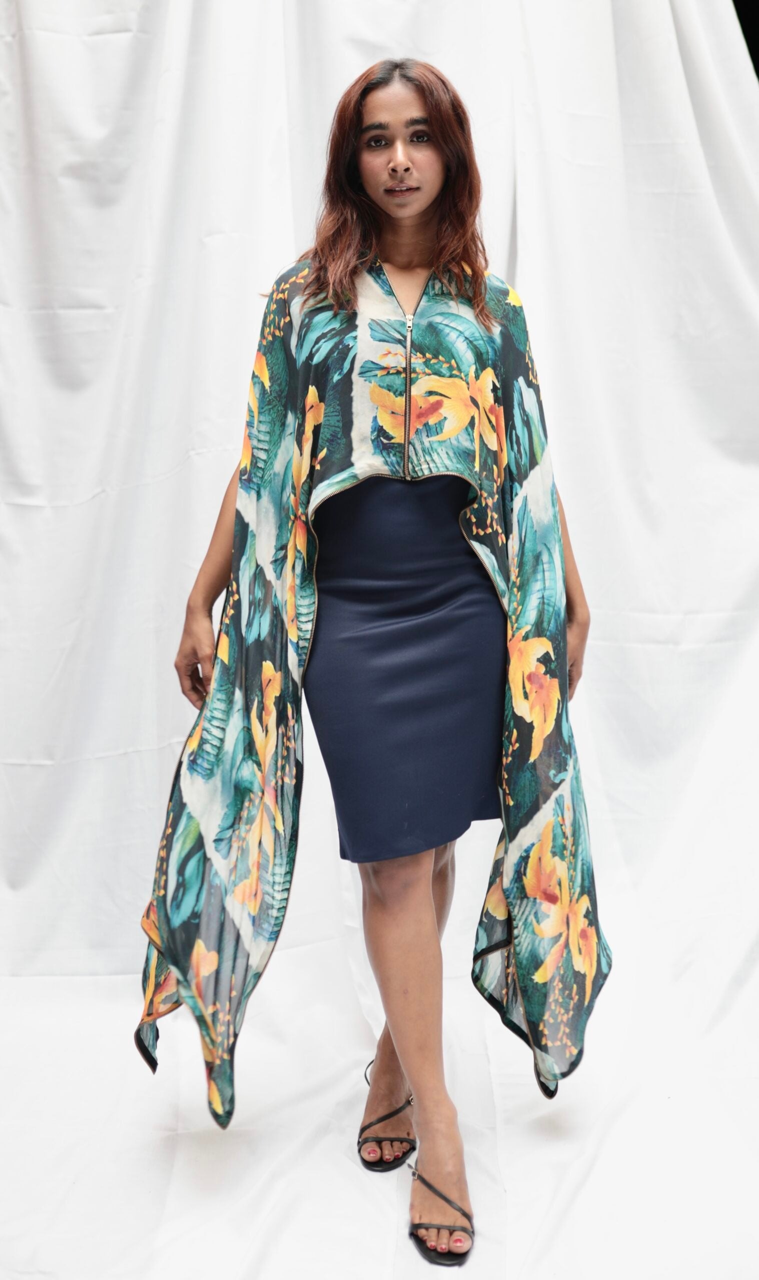 FARHA SANJANA - Designer Overlay and Dress
