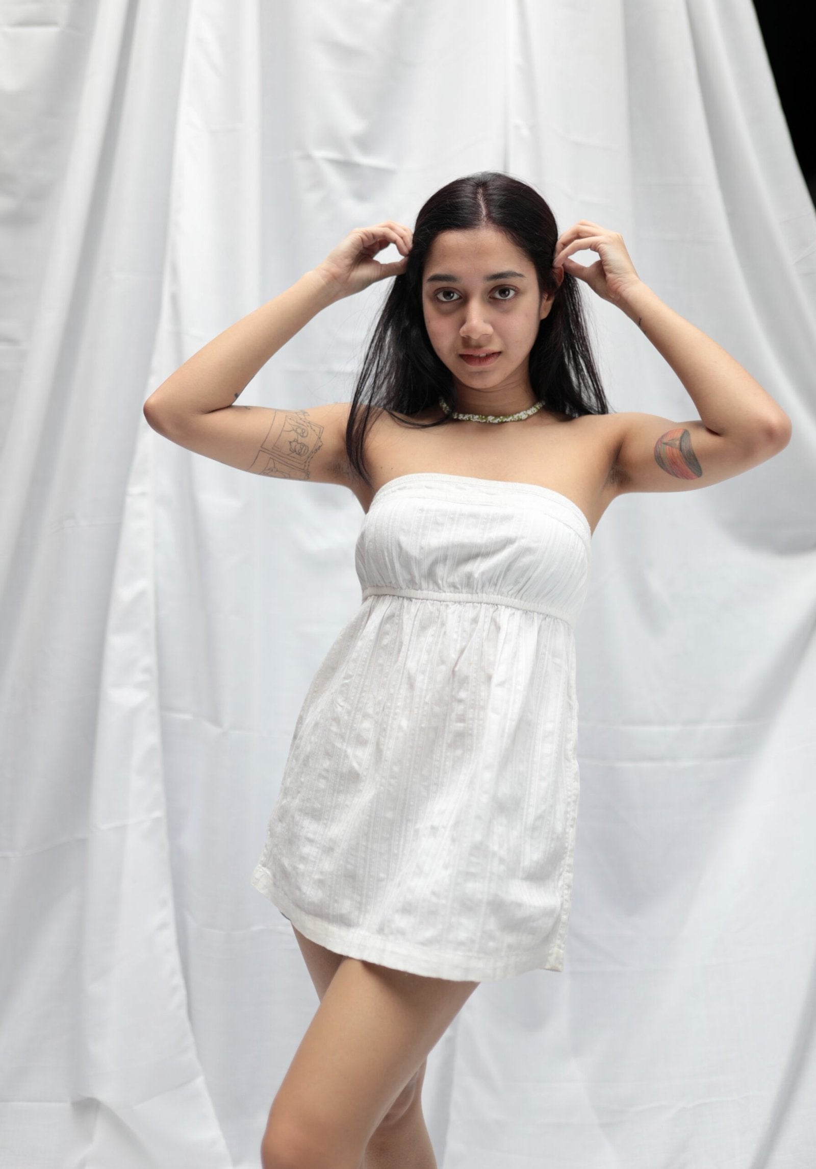 White Cotton Tube Top