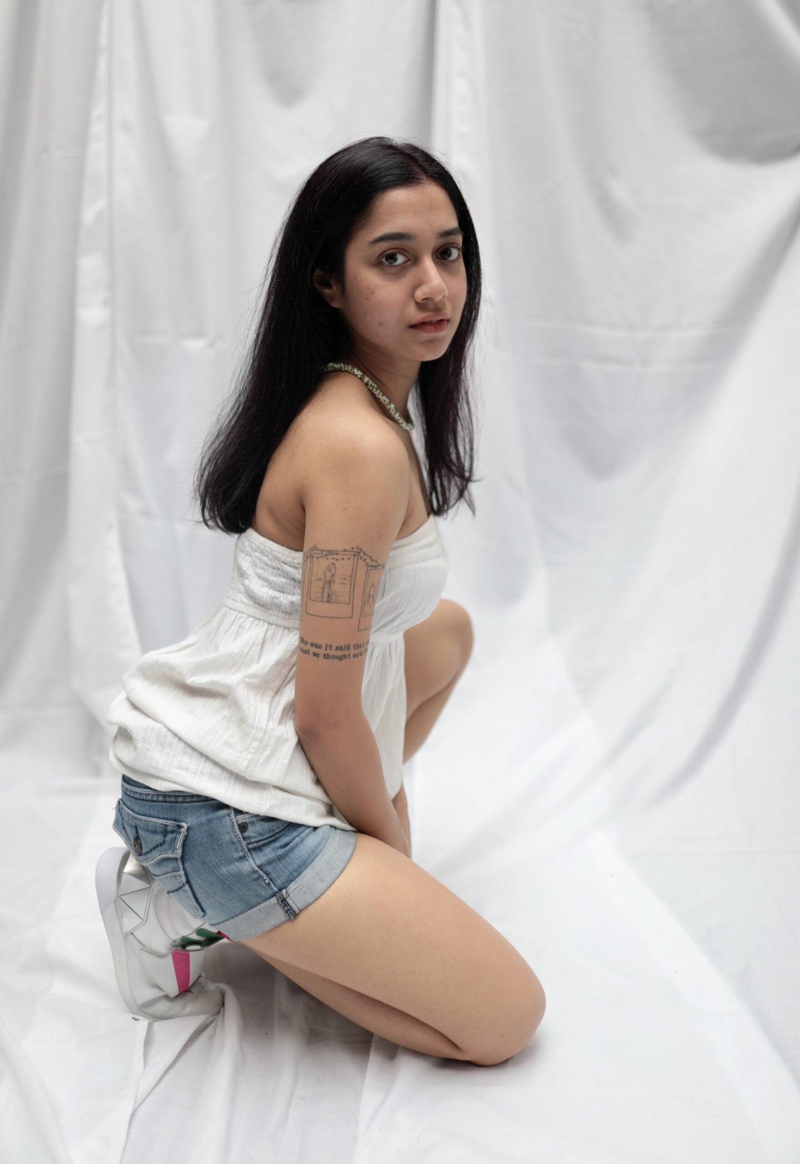 White Cotton Tube Top
