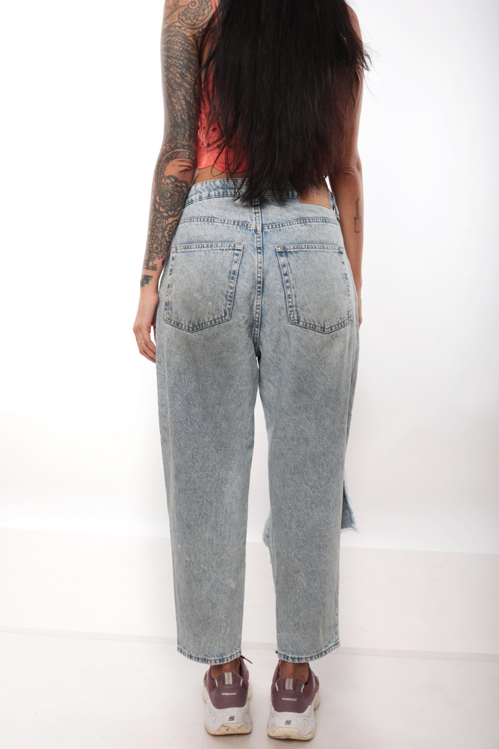 H&M Ripped Mom Jeans