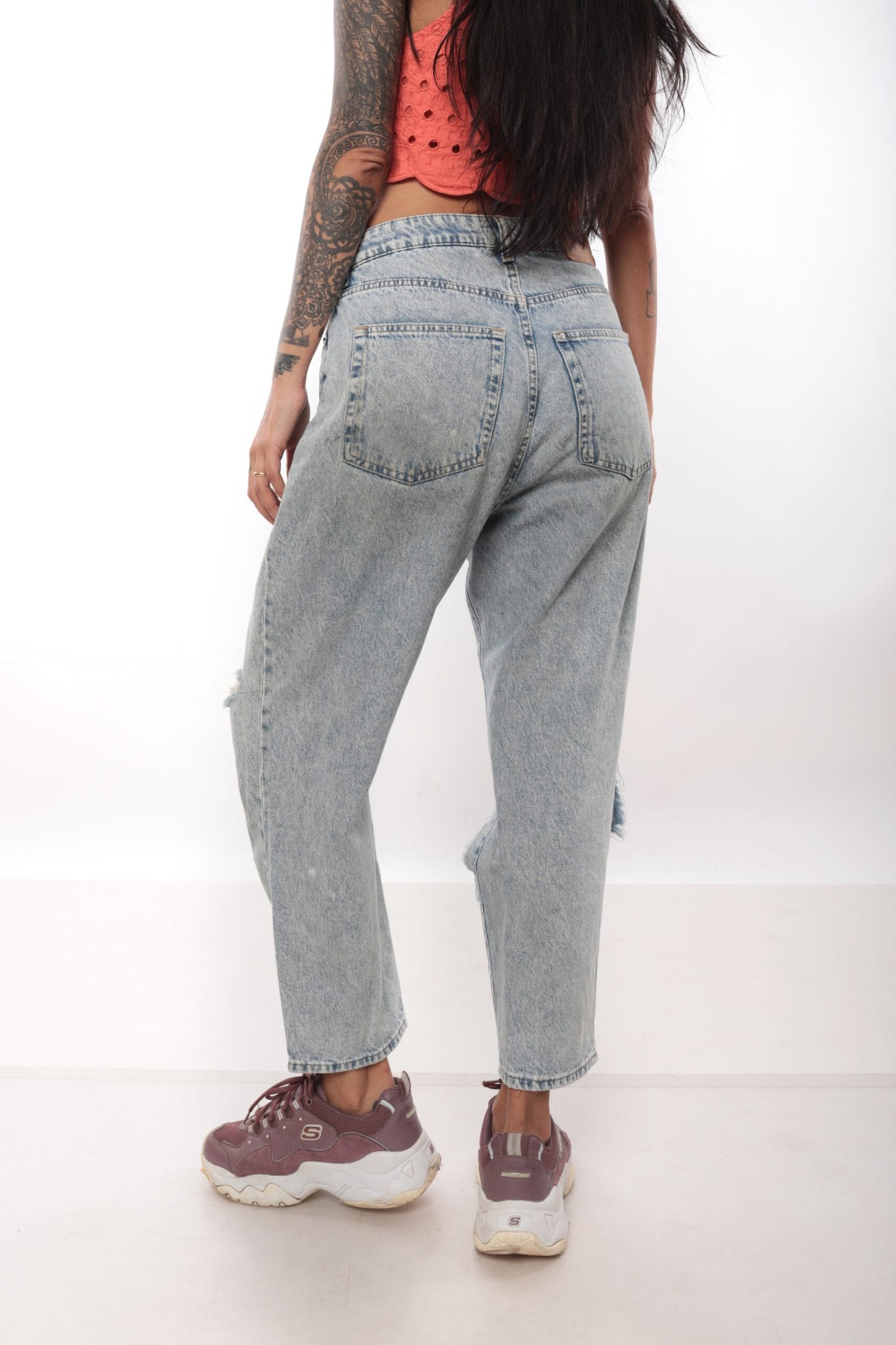 H&M Ripped Mom Jeans