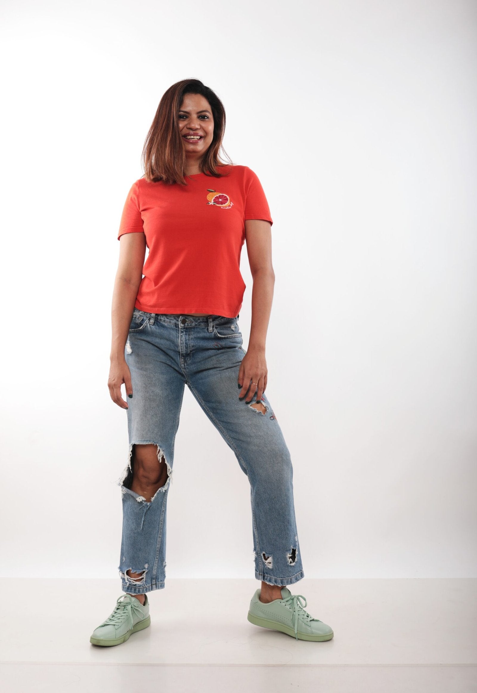 ZARA - TRF Embroidered Jeans