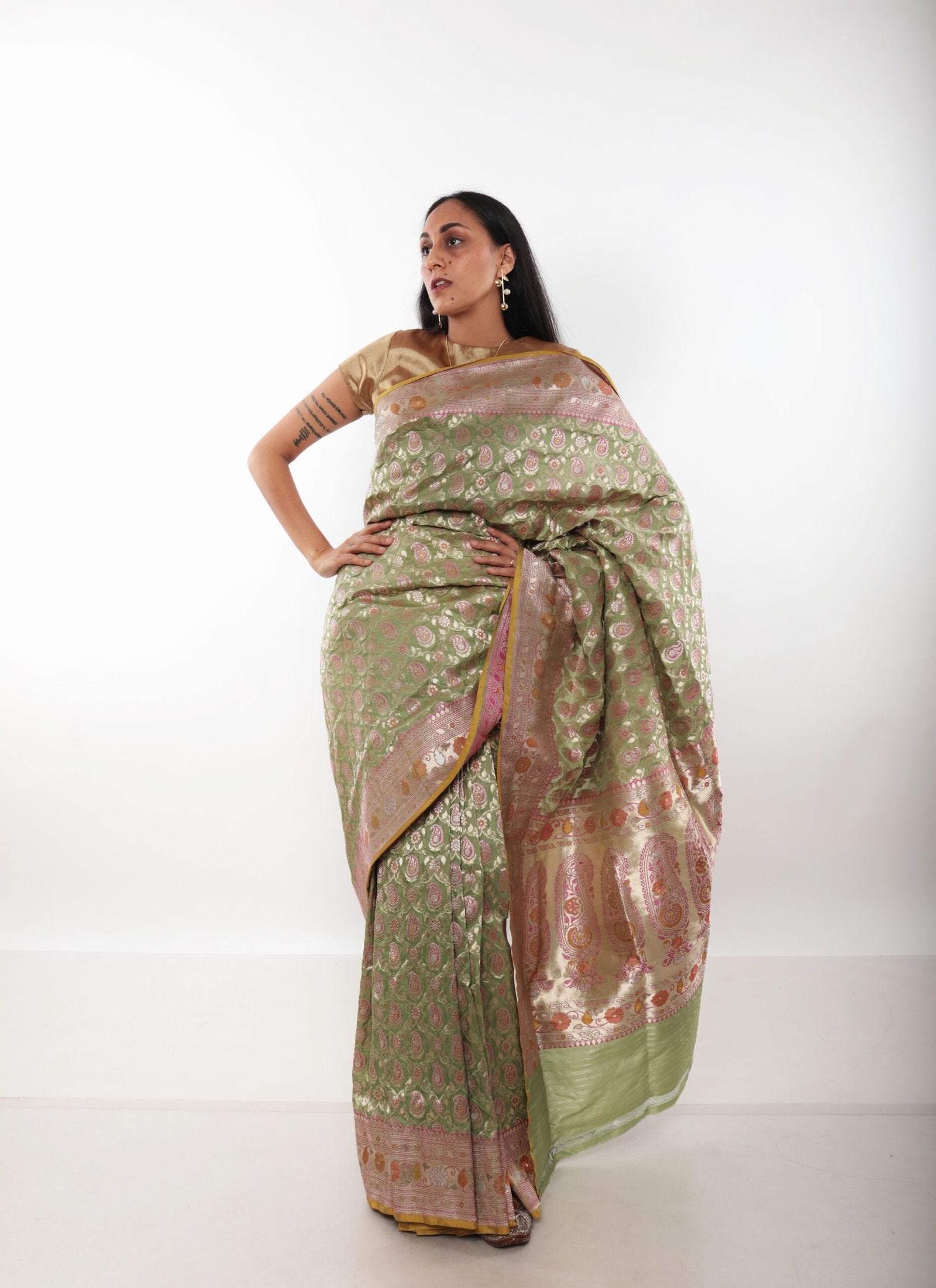 EKAYA BANARAS Silk Sari (Brand New)