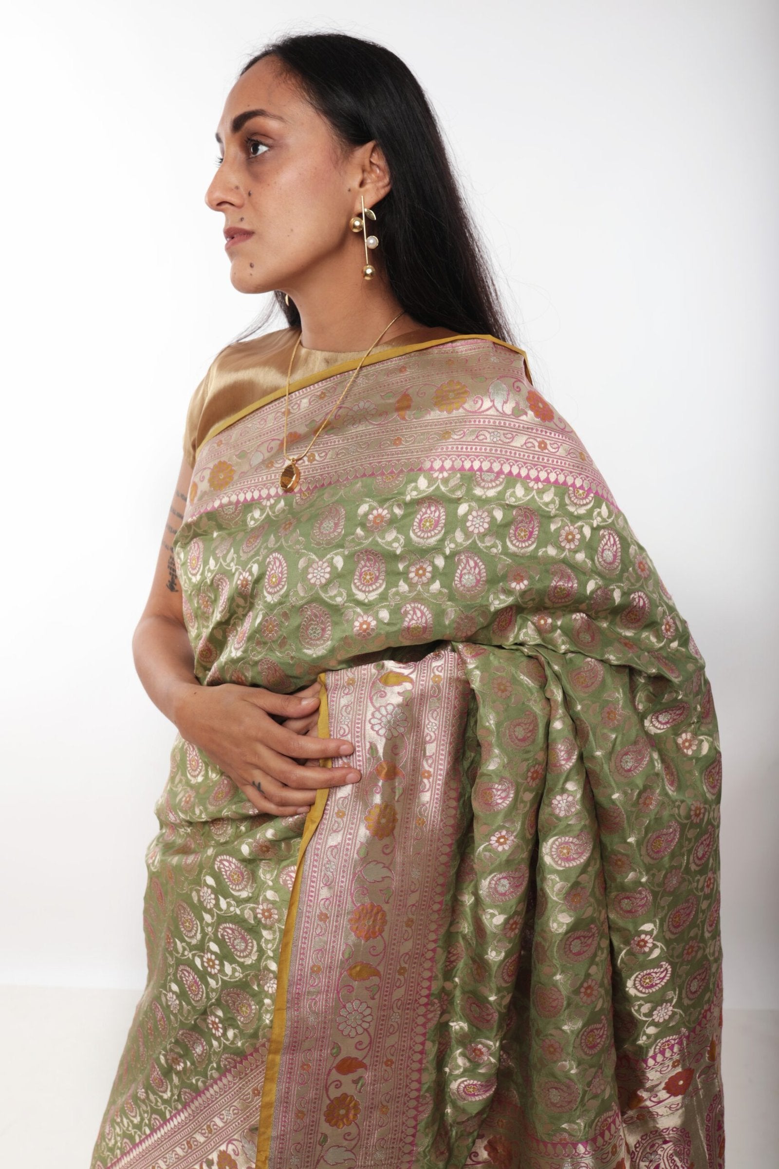 EKAYA BANARAS Silk Sari (Brand New)