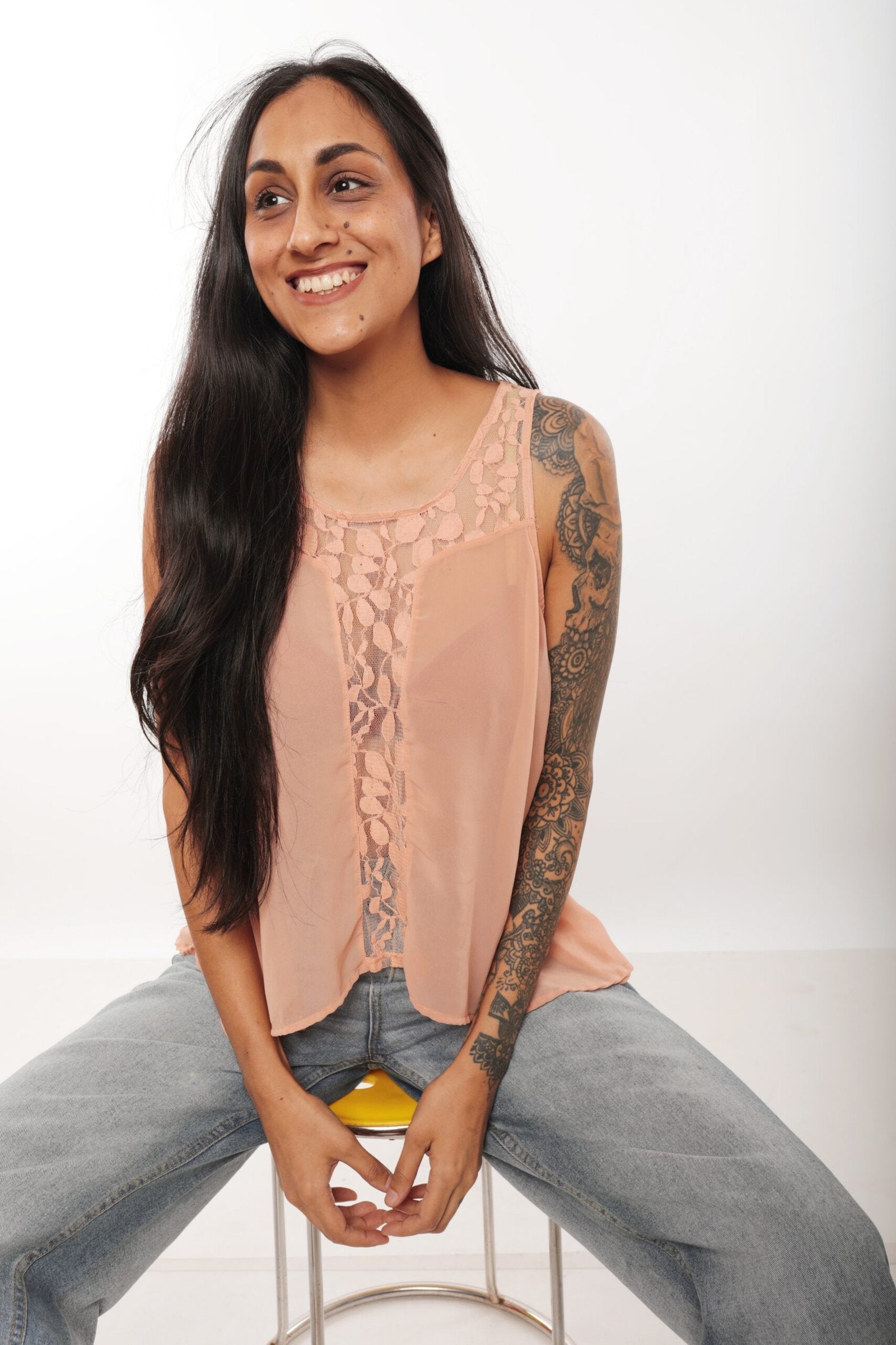 LUSH - Peach Sleeveless Top