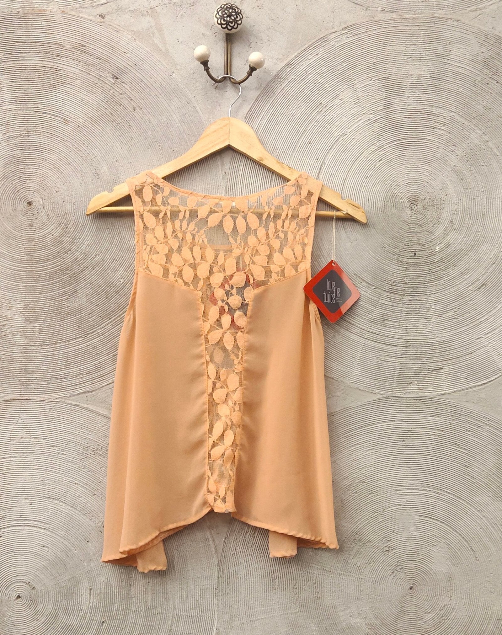 LUSH - Peach Sleeveless Top