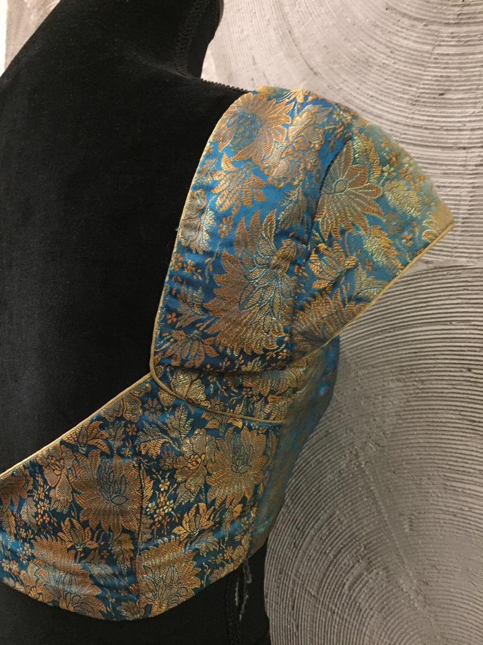 Teal Blue Silk Blouse