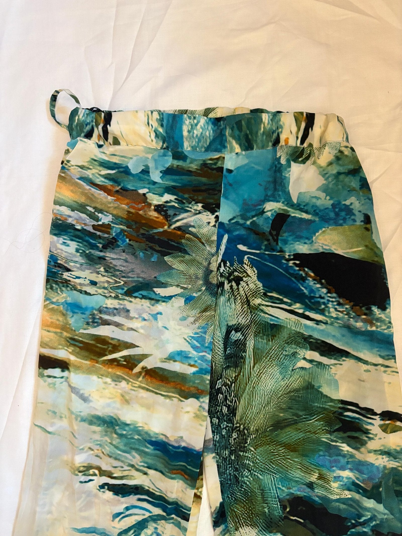 Blue Ocean Waves Soft Payjama Pants