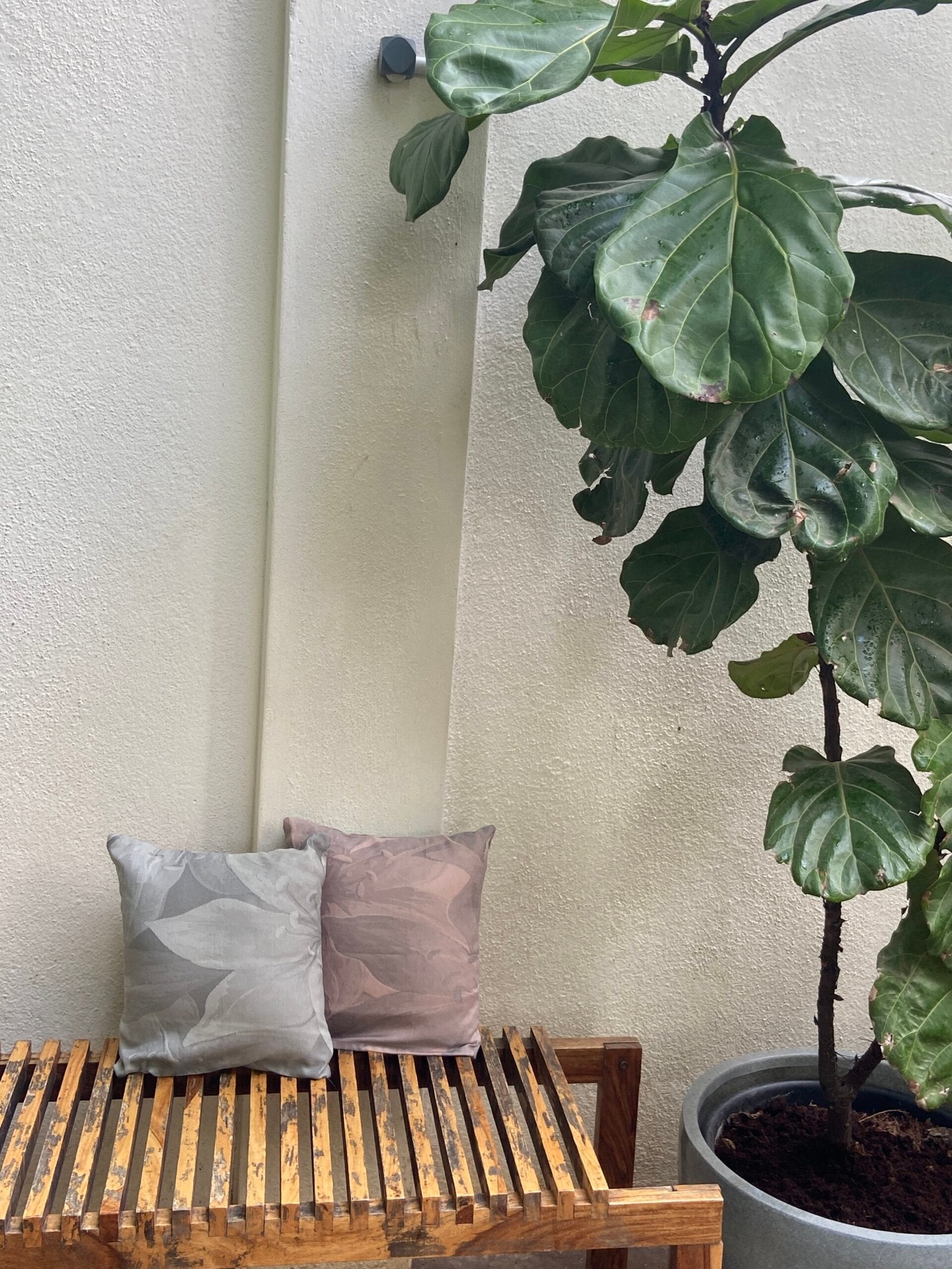 Pink & Grey Upcycled Cushion Cover