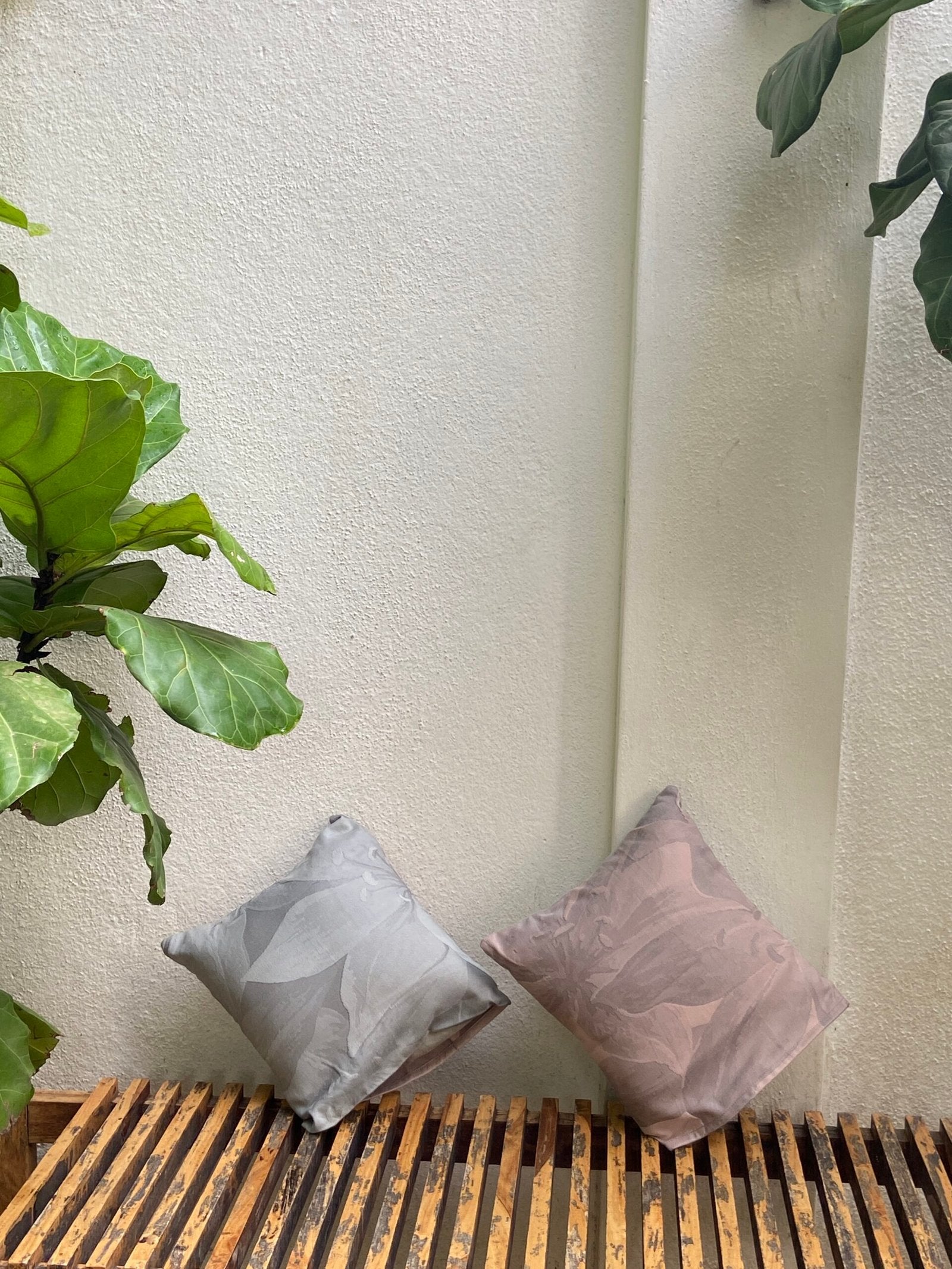Pink & Grey Upcycled Cushion Cover