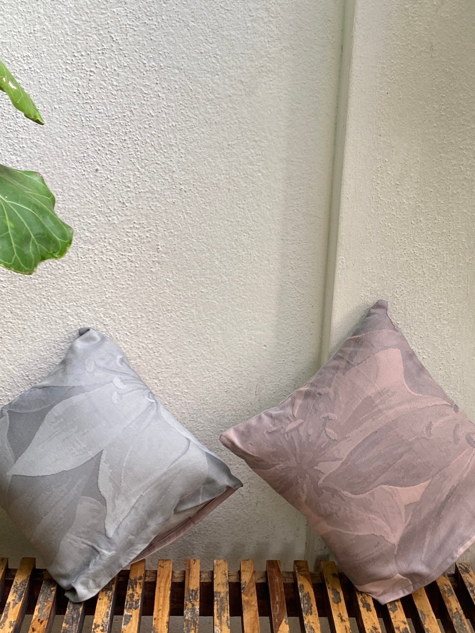 Pink & Grey Upcycled Cushion Cover