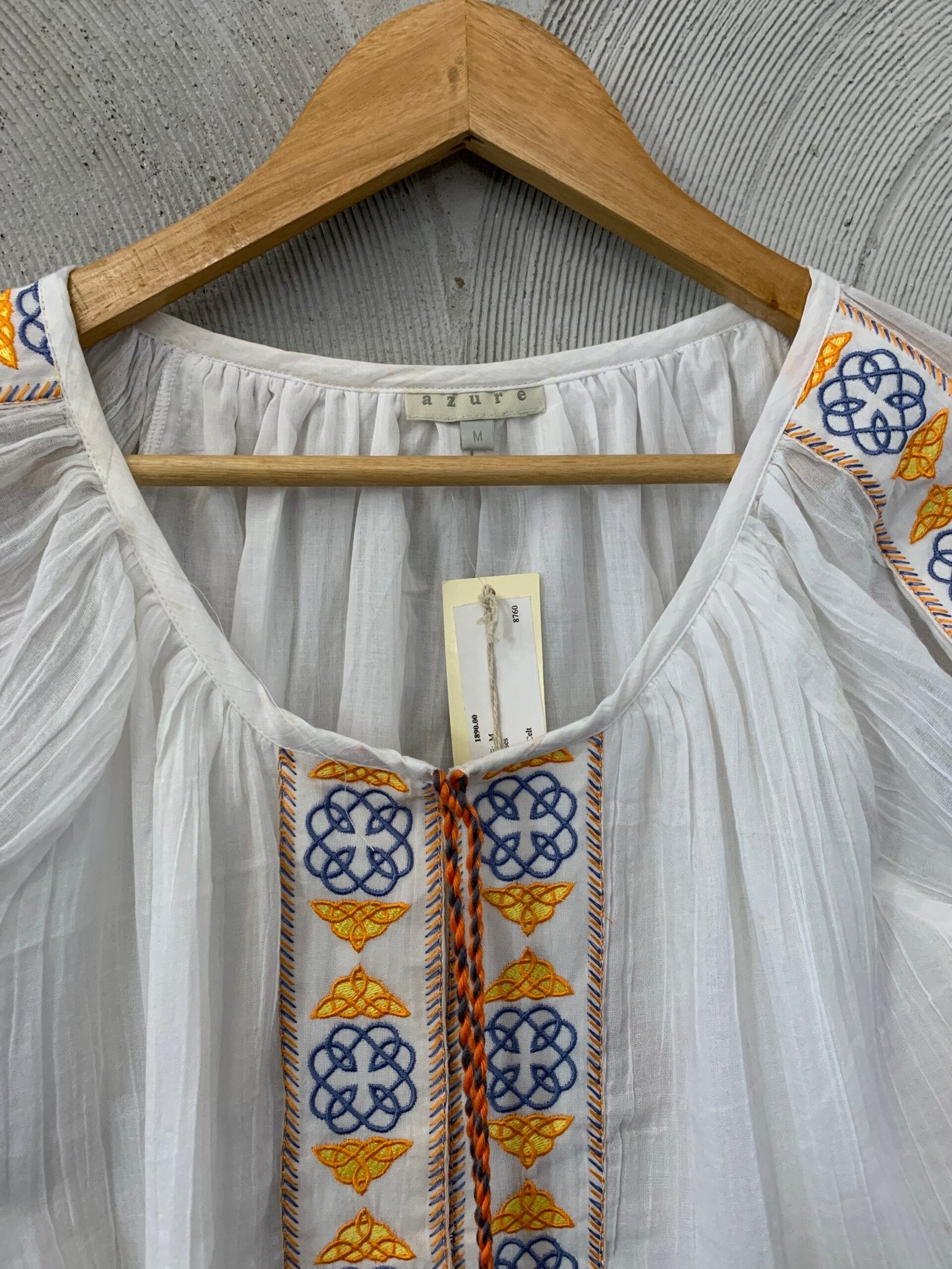 AZURE - Embroidered Top