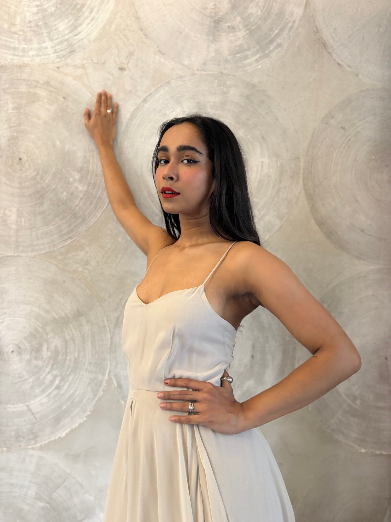 I AM FOR YOU- Ivory Maxi Long Dress