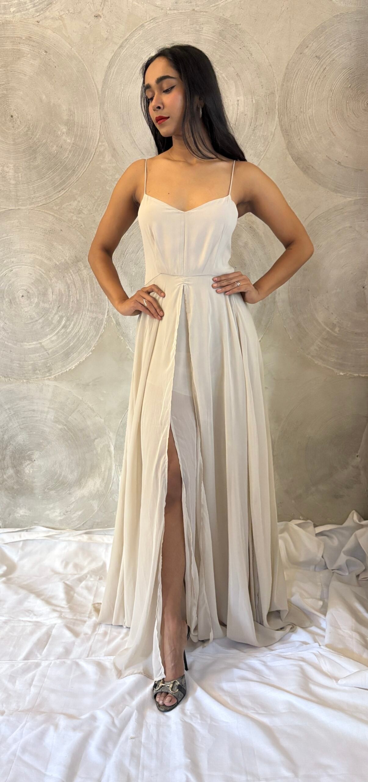 I AM FOR YOU- Ivory Maxi Long Dress