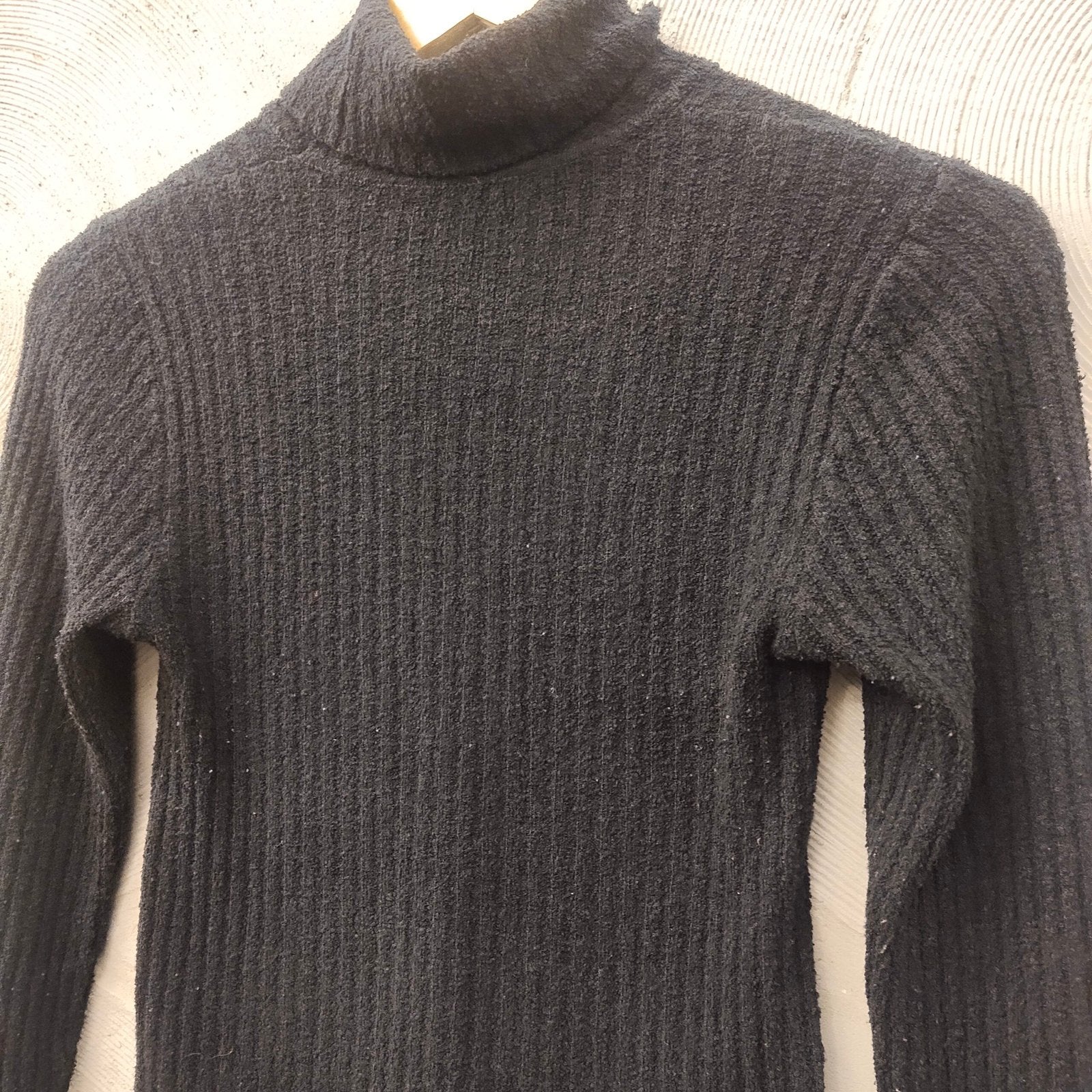 Black knit Polo Neck Jumper