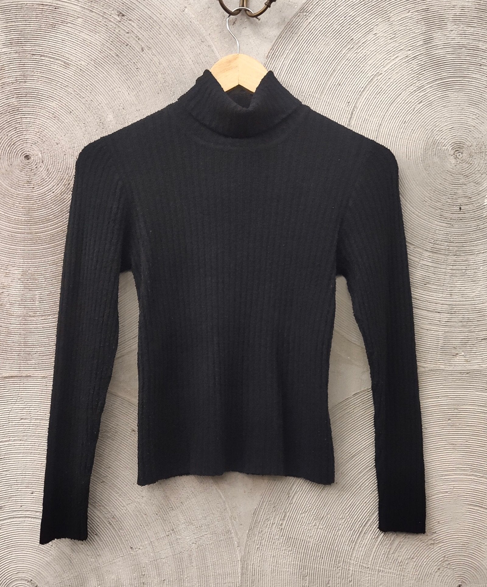 Black knit Polo Neck Jumper