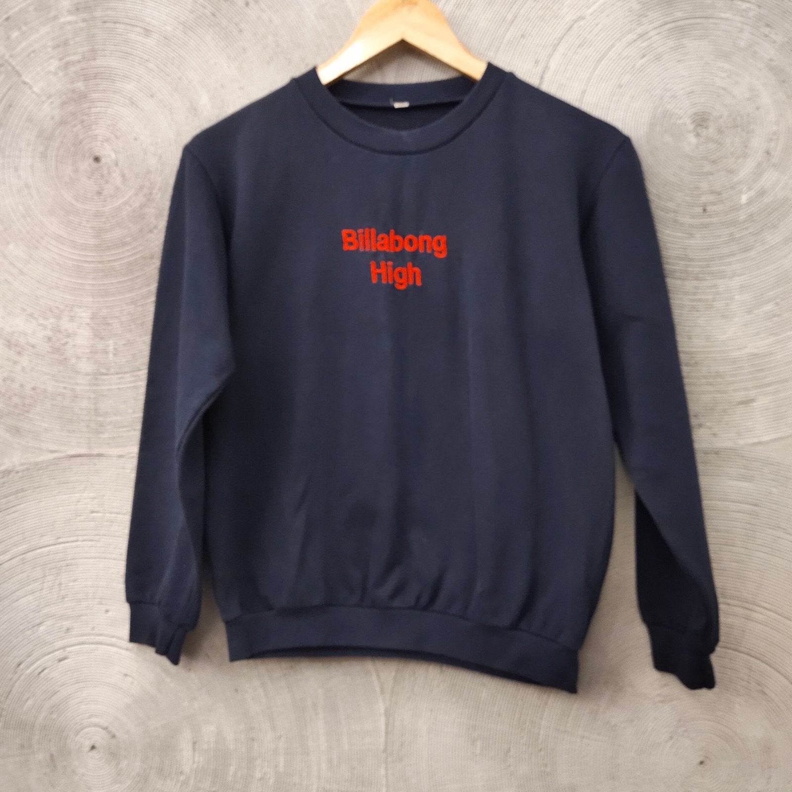 Round Neck Blue Sweatshirt