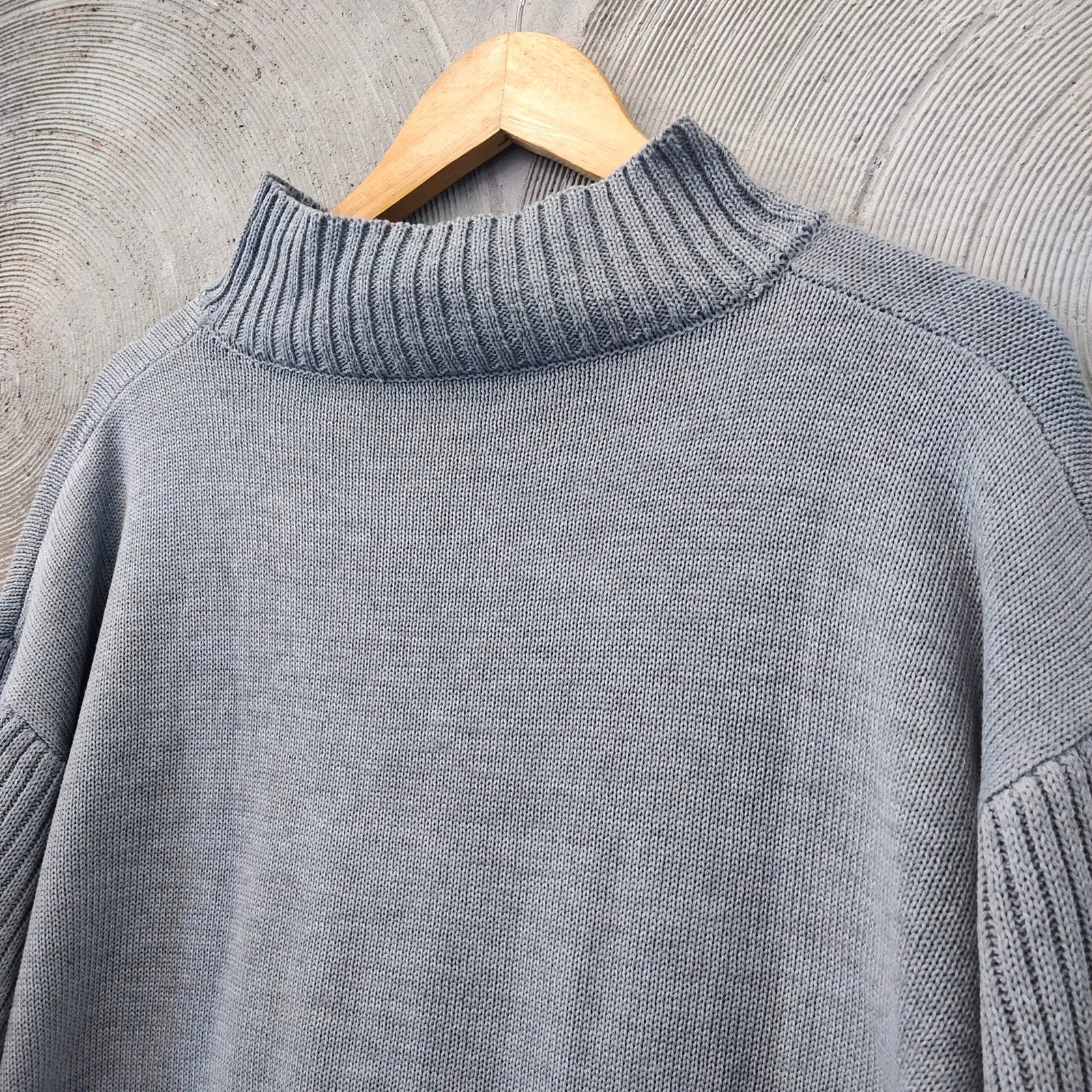Grey Polo Neck Jumper