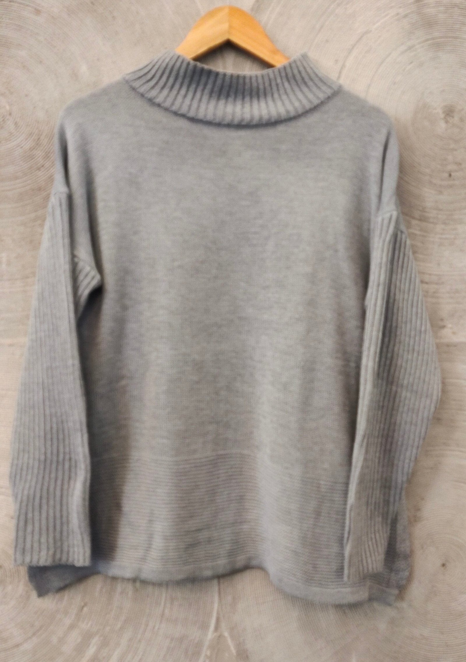 Grey Polo Neck Jumper