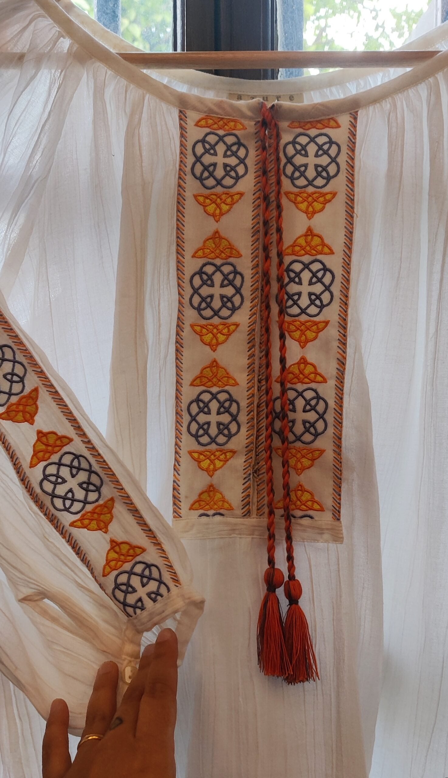 AZURE - Embroidered Top