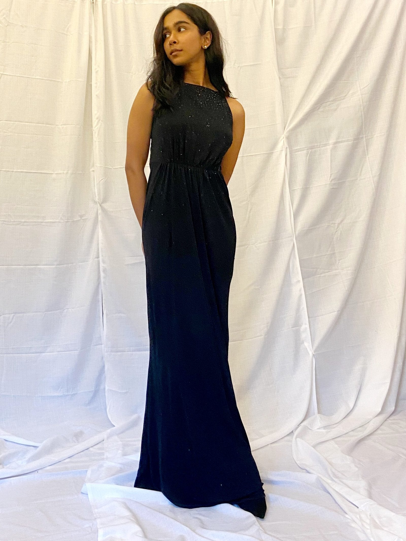MANGO - Long Black Dress