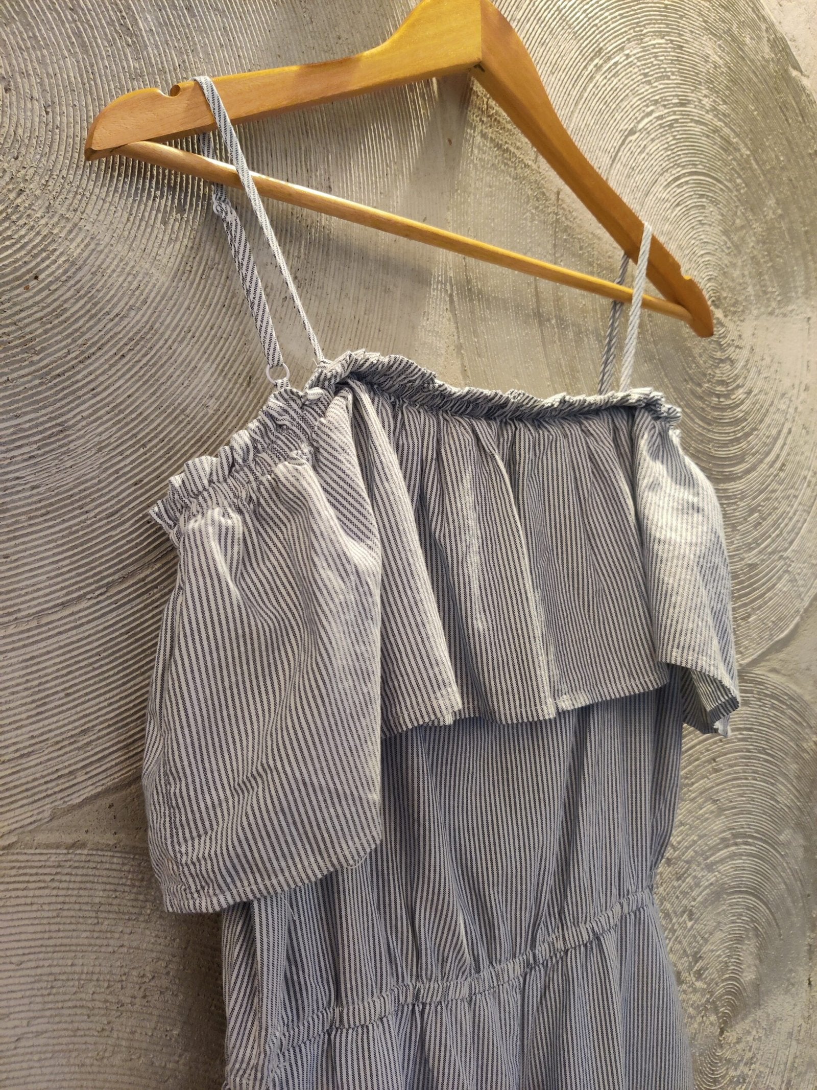 H&M Striped Cotton Jumpsuit