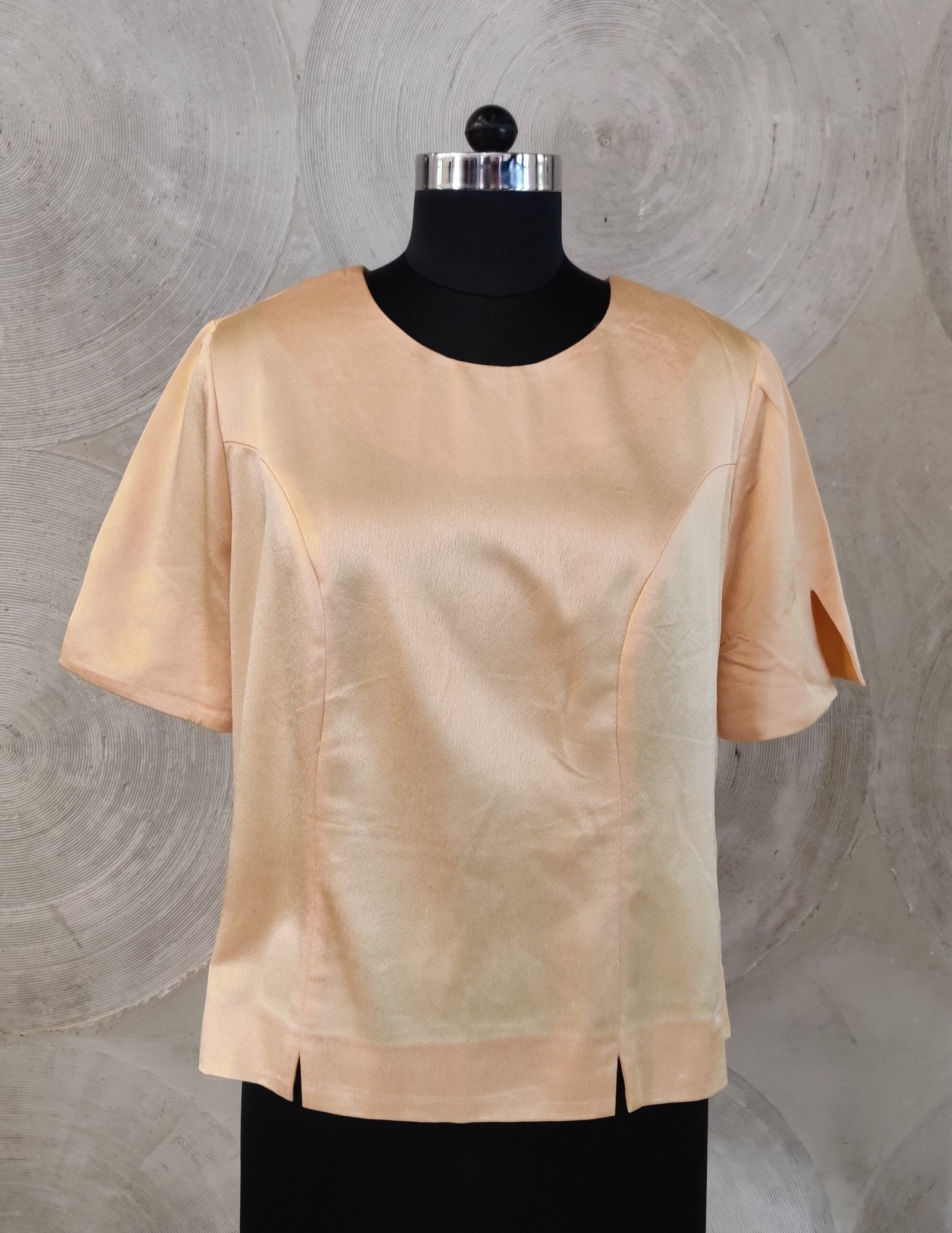 Golden Satin Vintage Top