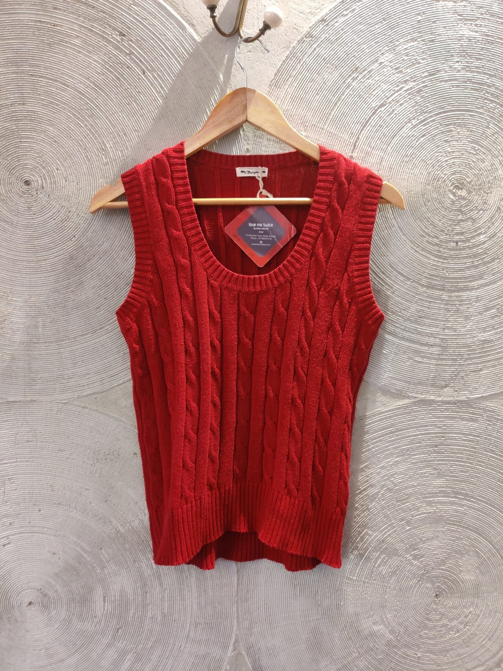 WRANGLER - Red V-Neck Vest