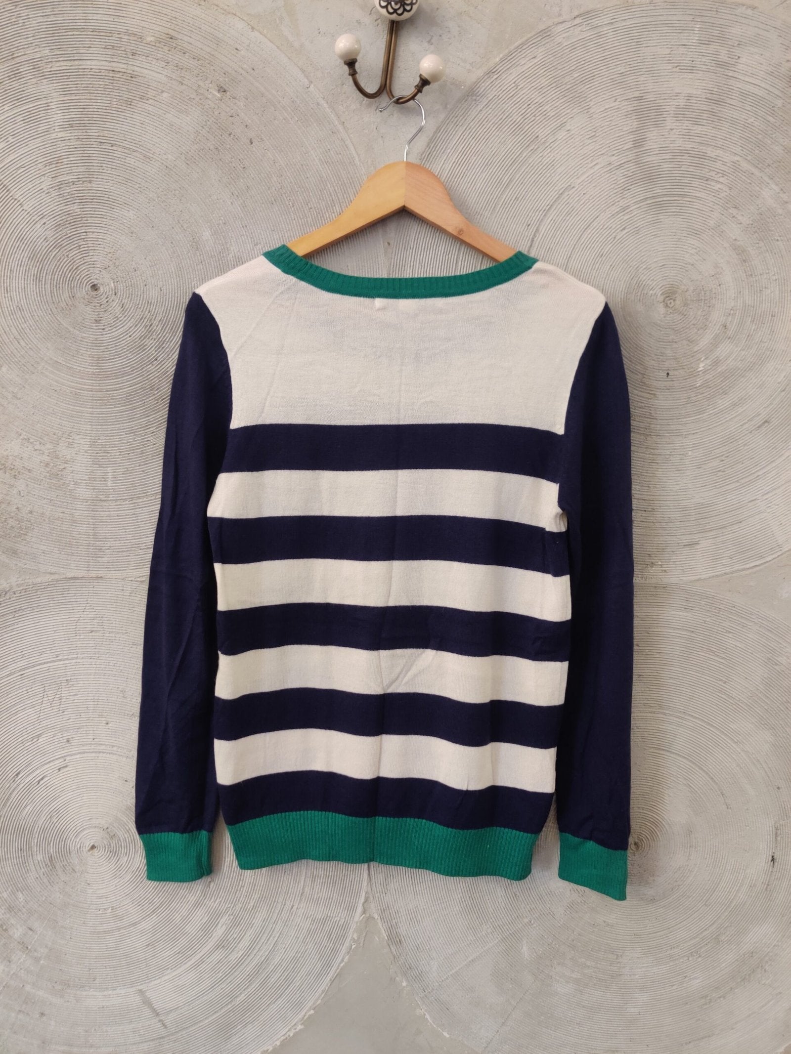 FOREVER21 - Blue and White Striped Pullover