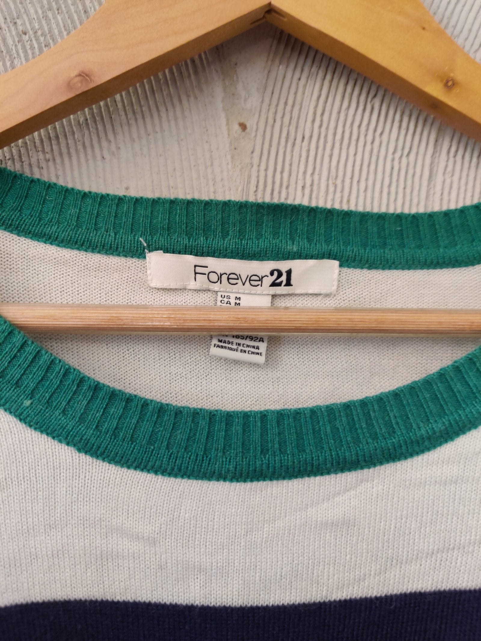 FOREVER21 - Blue and White Striped Pullover
