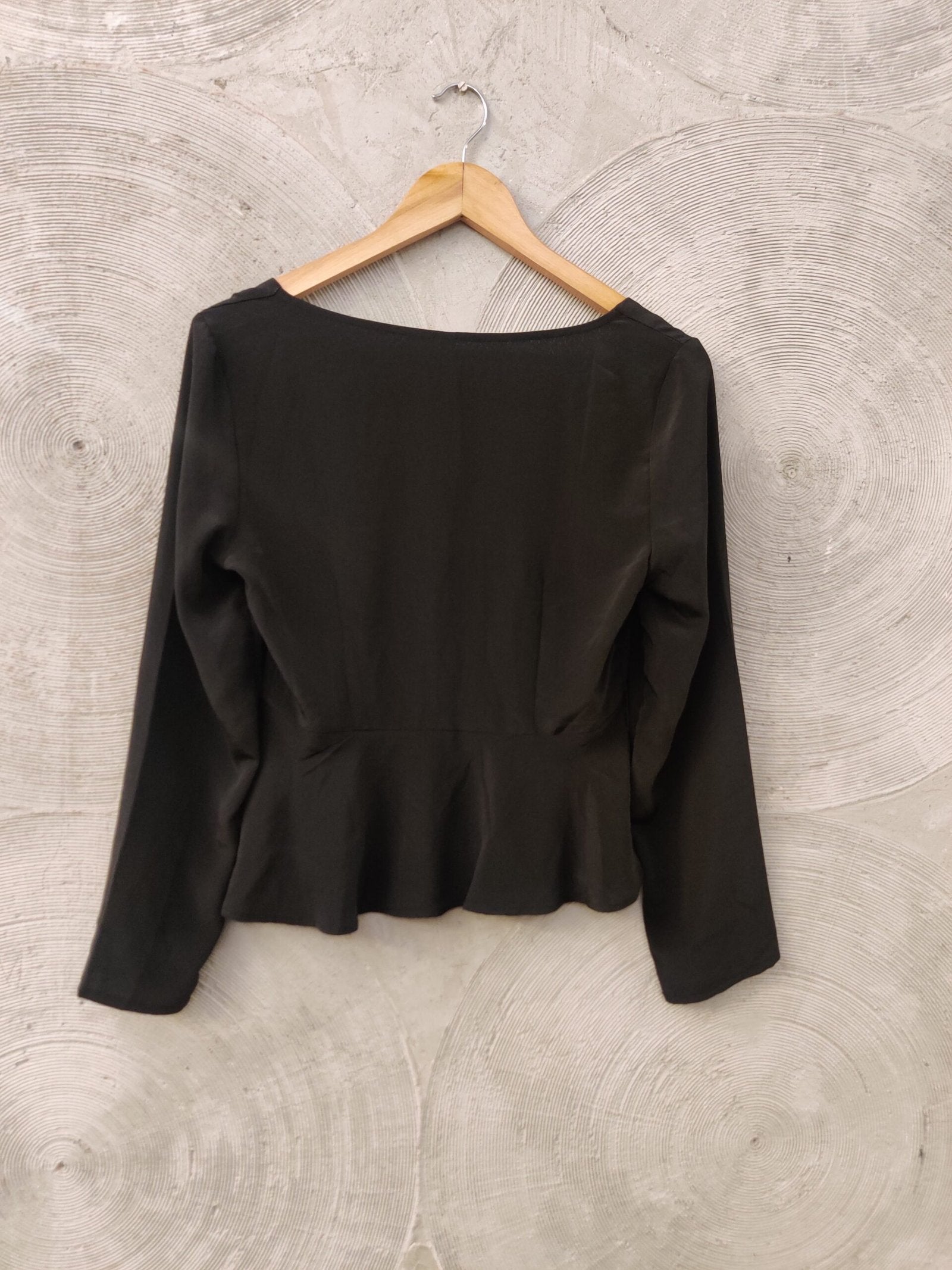 H&M Button Down Peplum Shirt