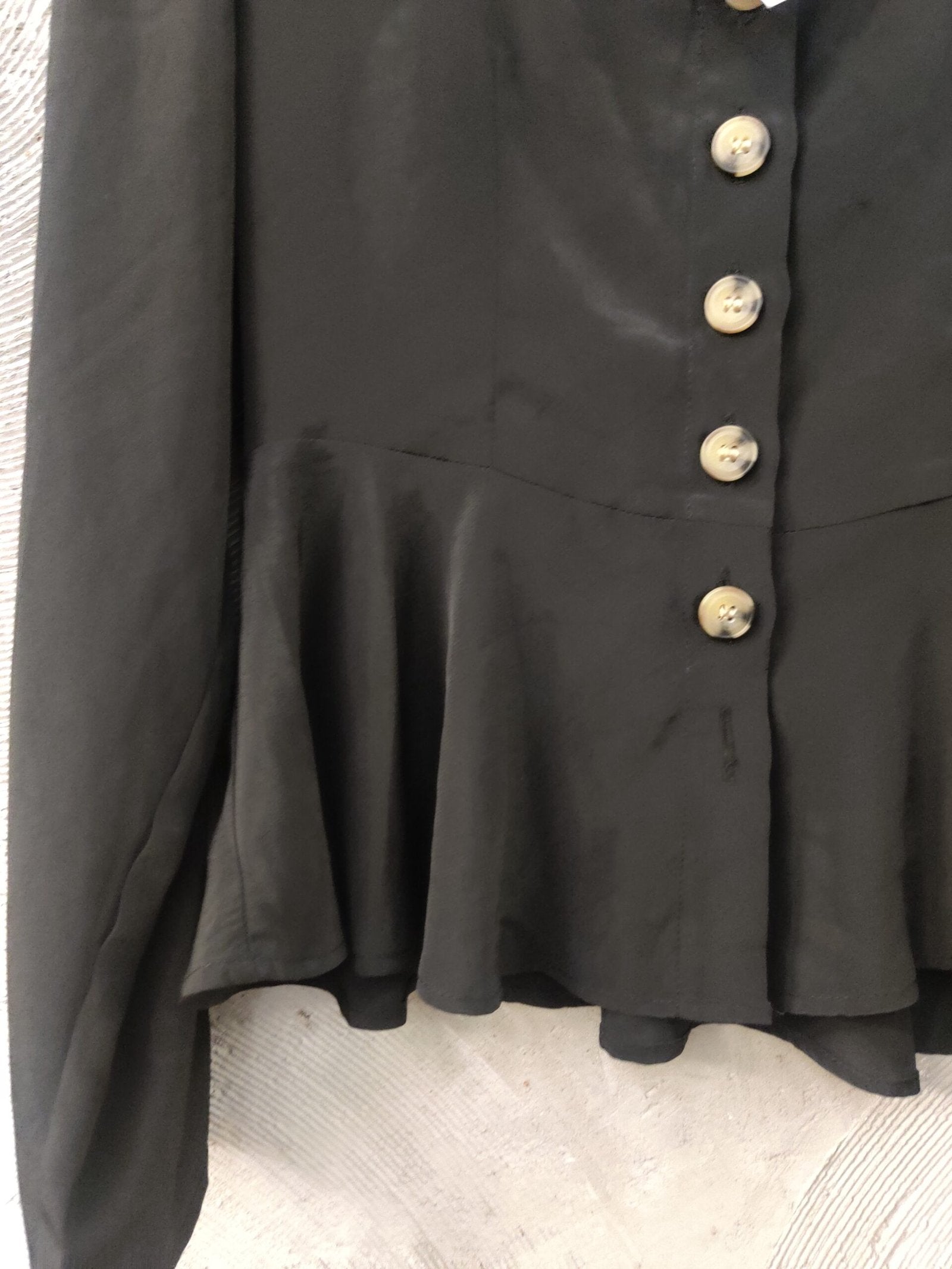H&M Button Down Peplum Shirt