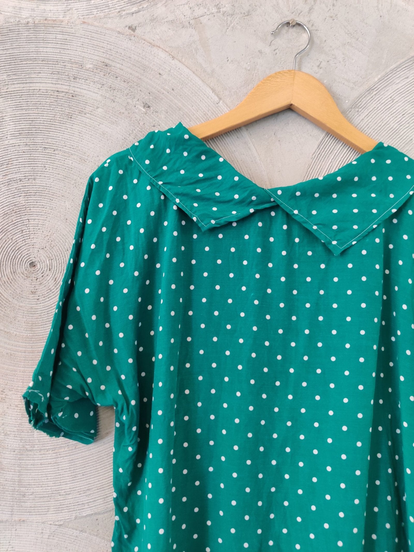 Green Polka Dot Top