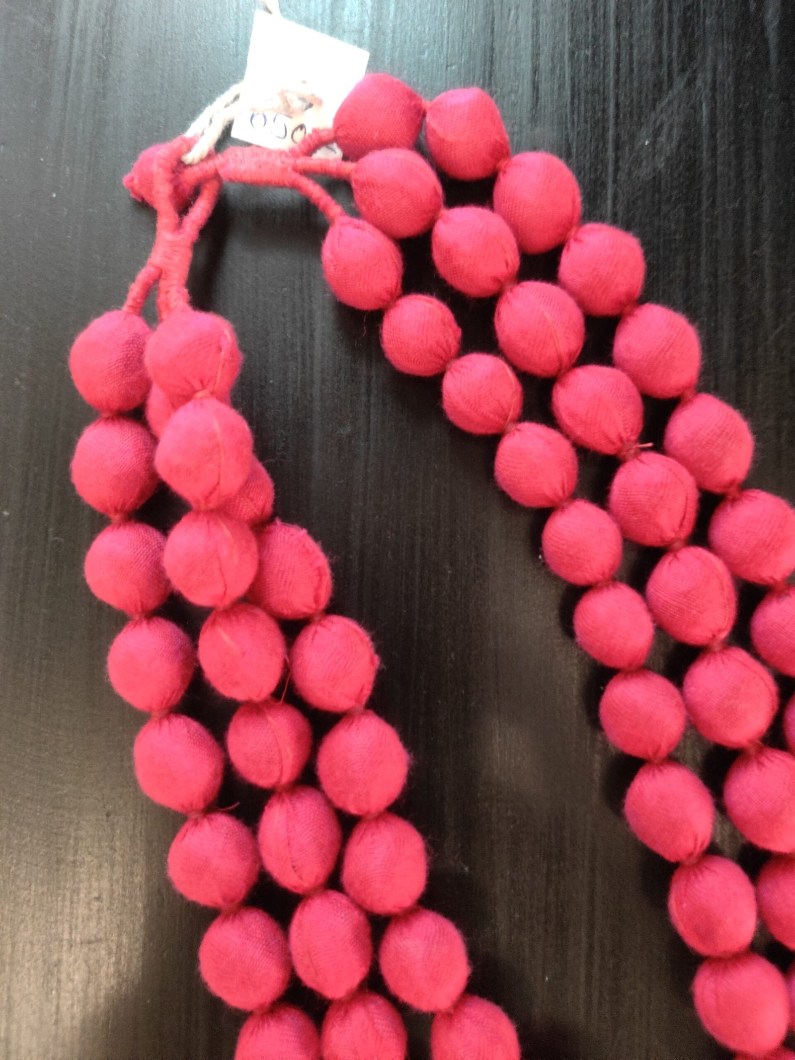 Hot Pink 3 Layer Fabric Neckpiece