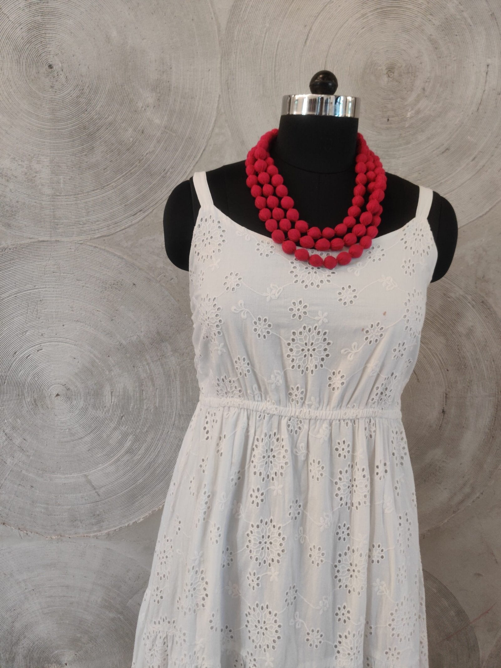 Hot Pink 3 Layer Fabric Neckpiece