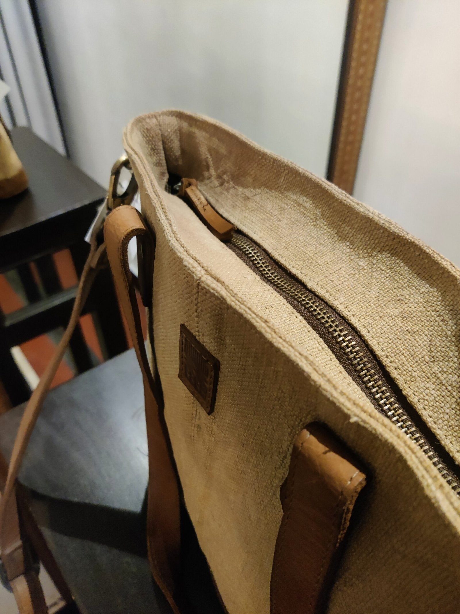 THE BURLAP PEOPLE- The Little Lady Boss Bag in Camel