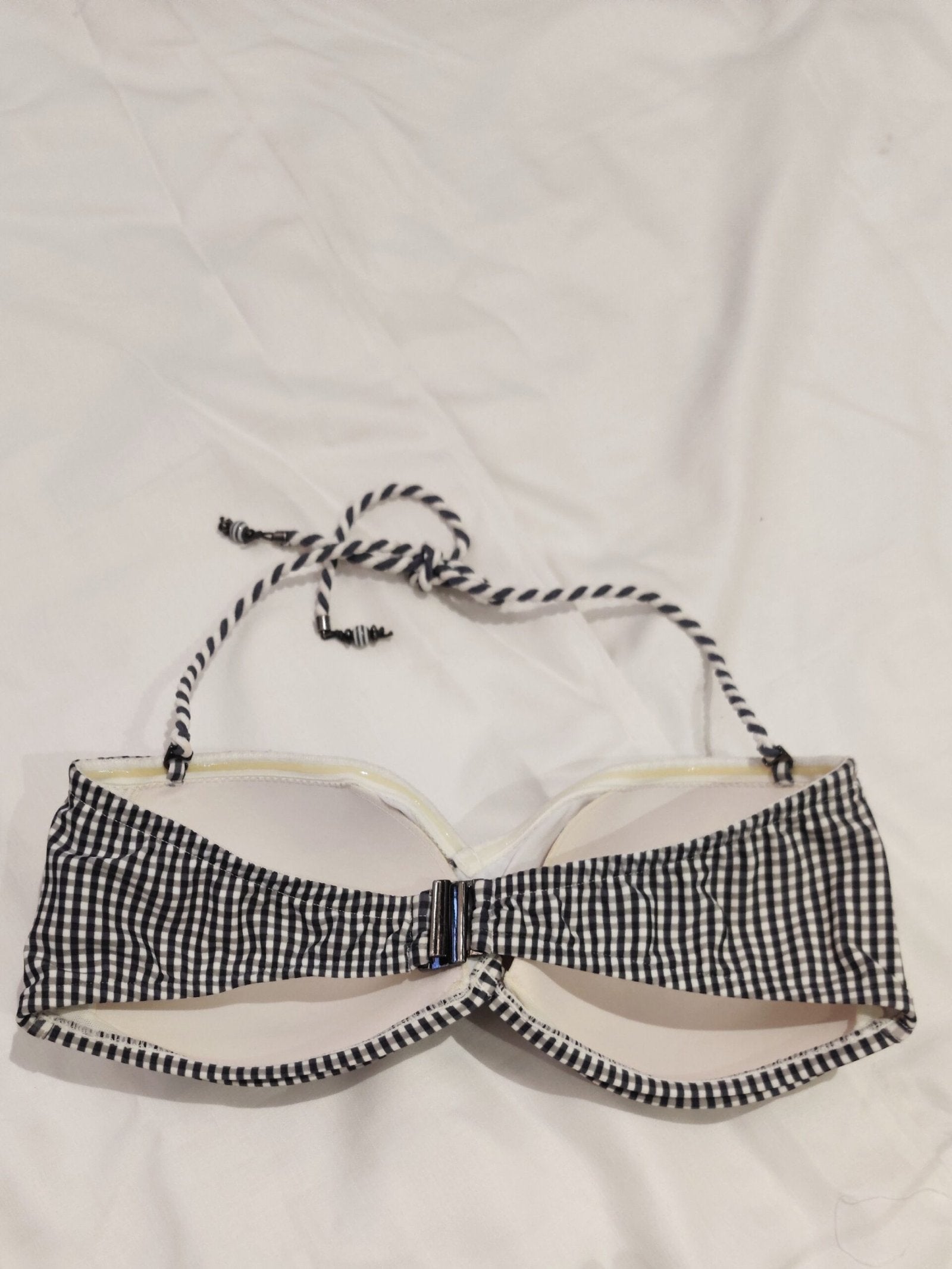 BEACH LIFE- Grey & White Checks Swimwear Set