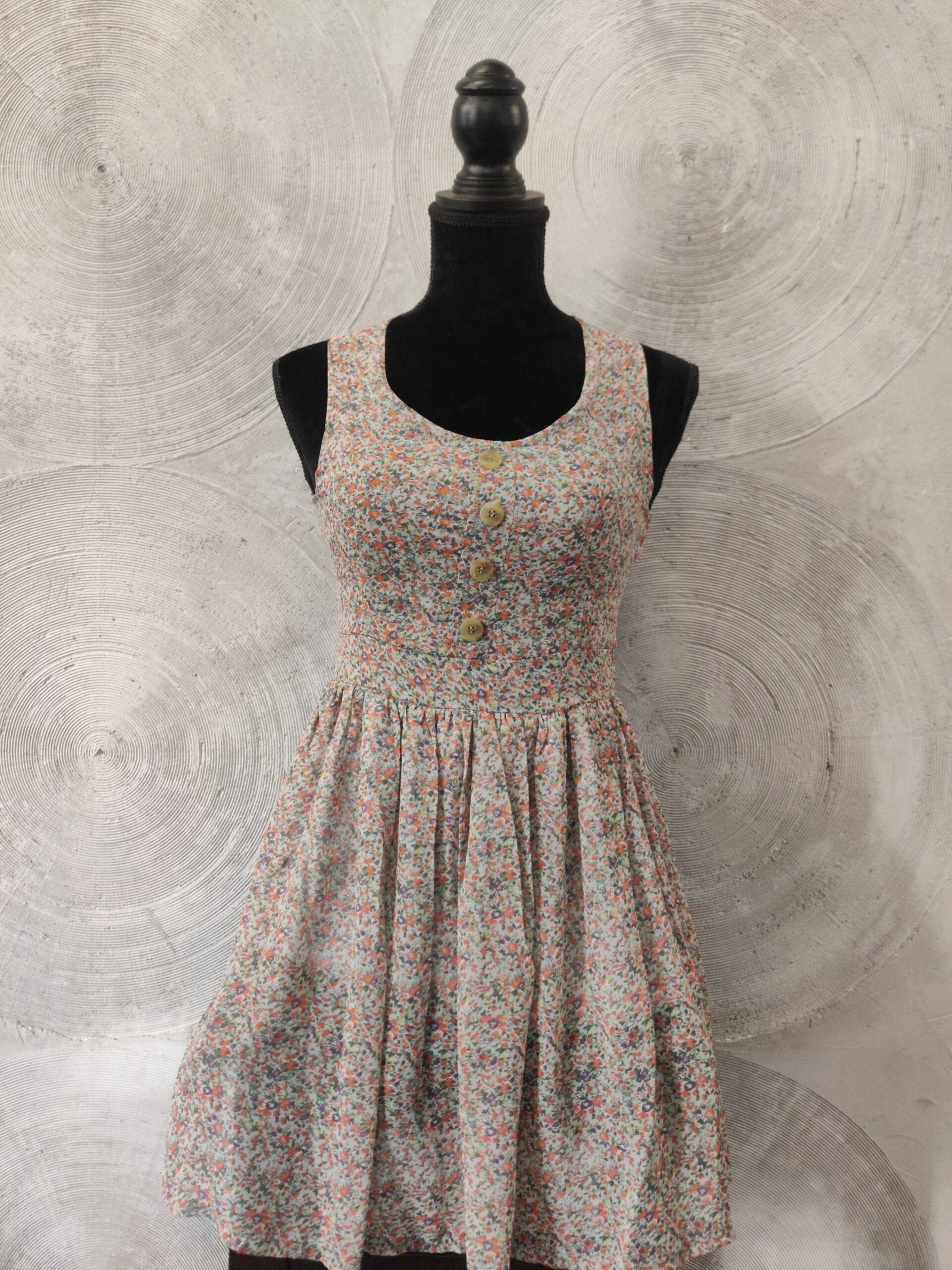 Floral Print Georgette Fit & Flare Midi Dress