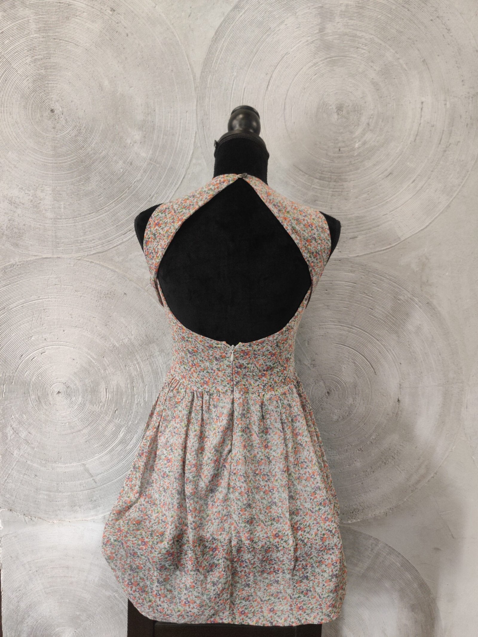 Floral Print Georgette Fit & Flare Midi Dress