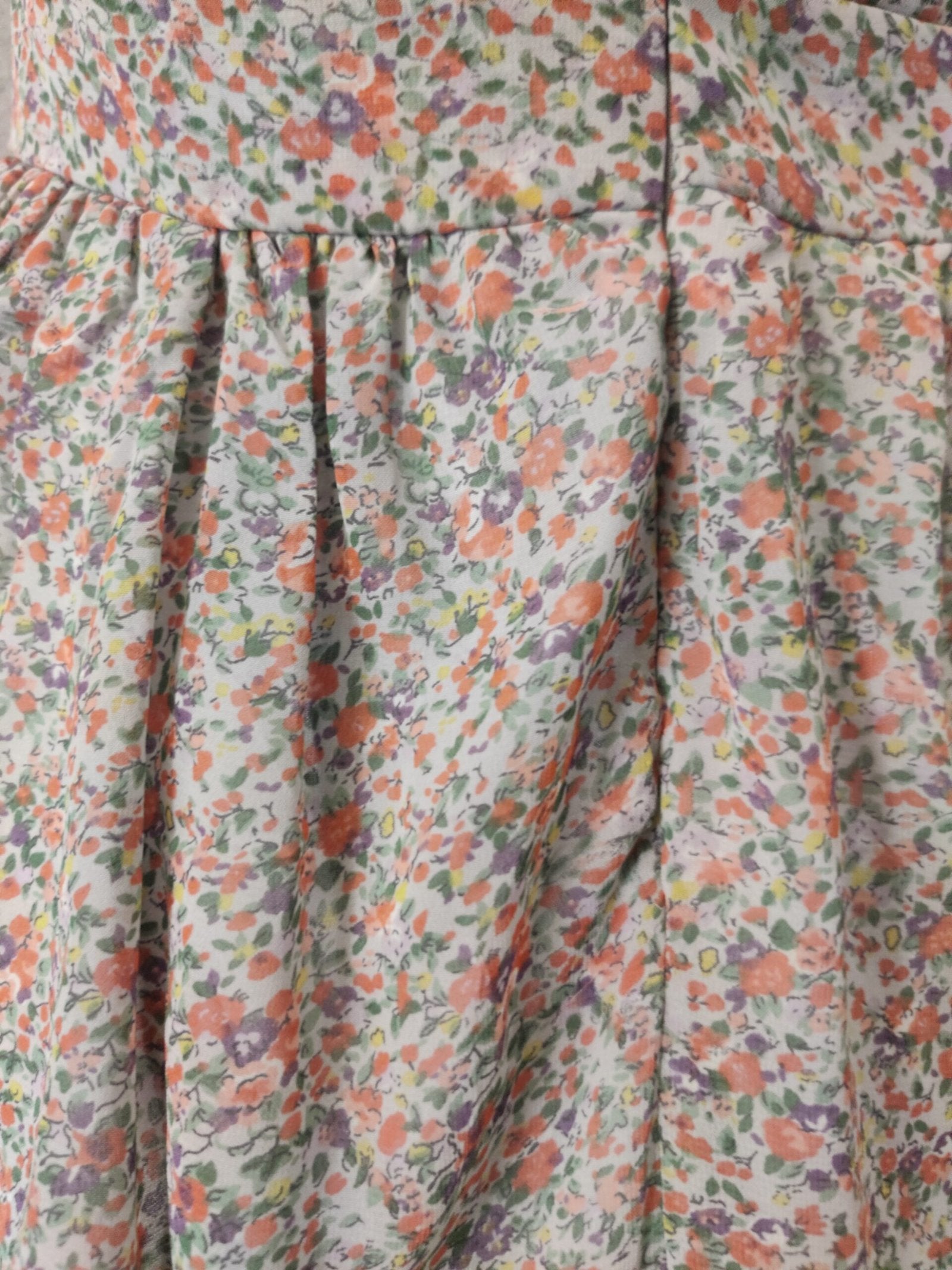 Floral Print Georgette Fit & Flare Midi Dress