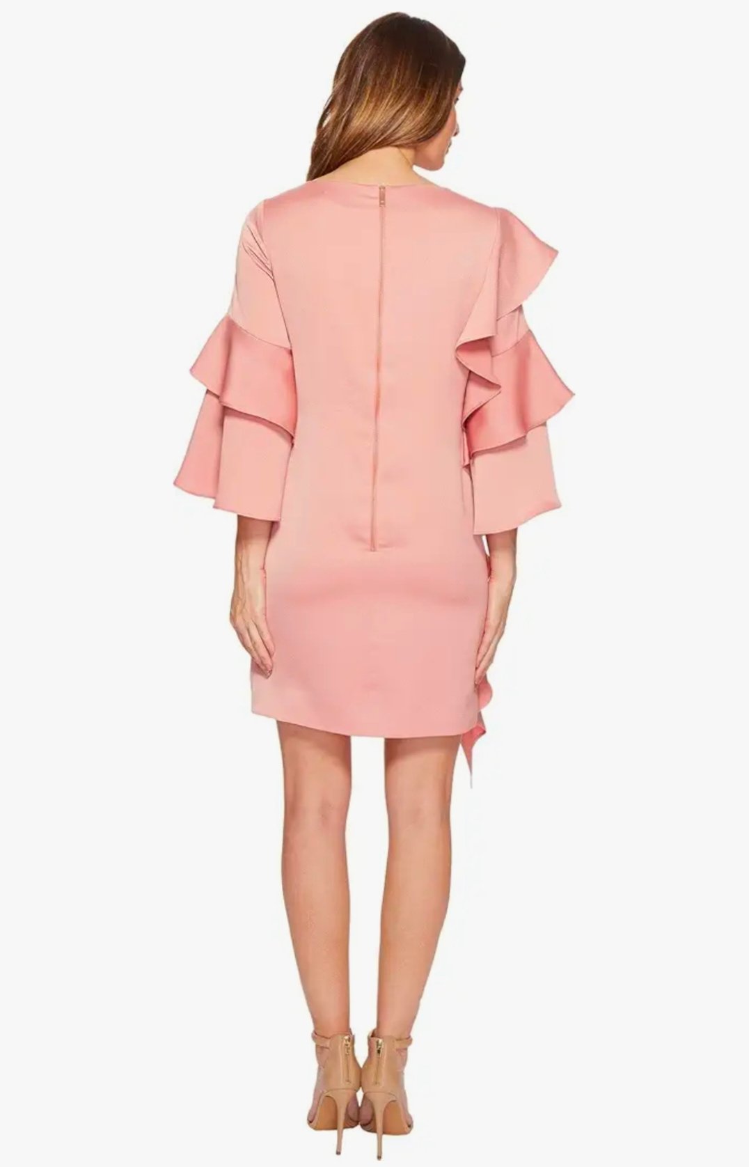 TED BAKER - Pink Eicio Ruffle Frill Details Dress