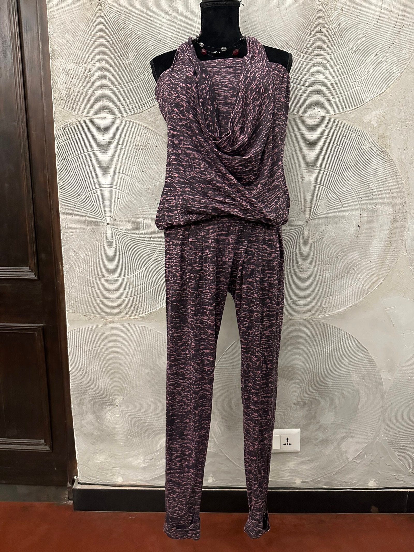 Halter neck printed jumpsuit