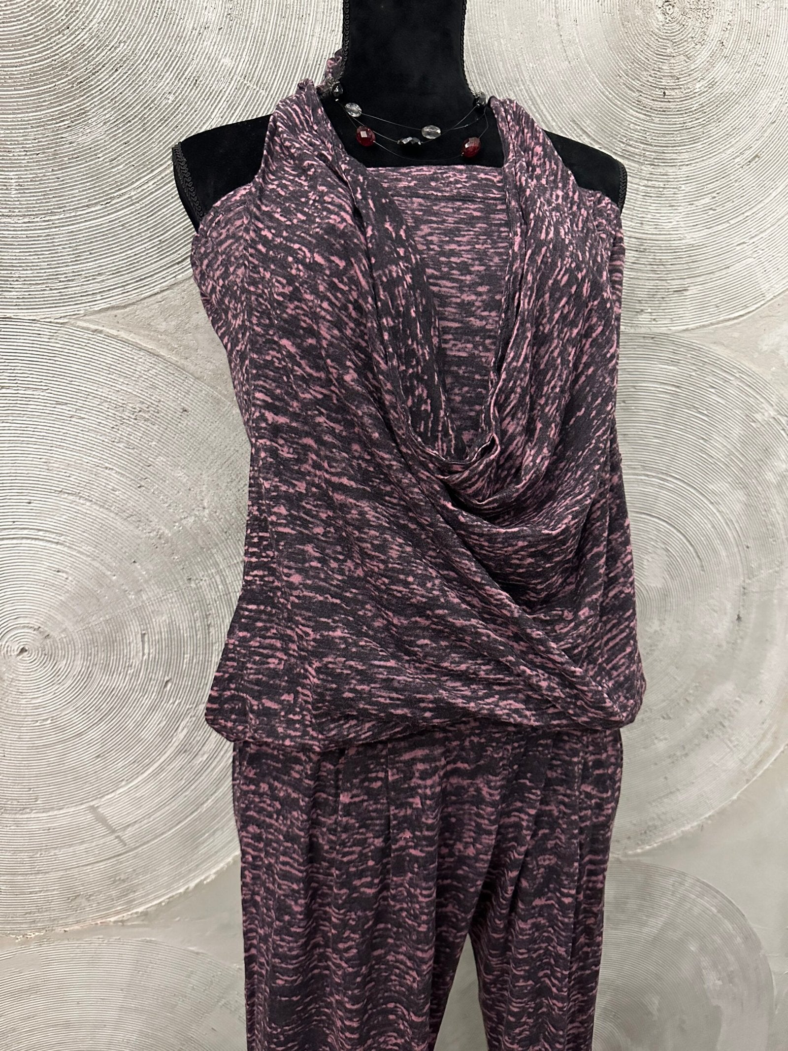 Halter neck printed jumpsuit