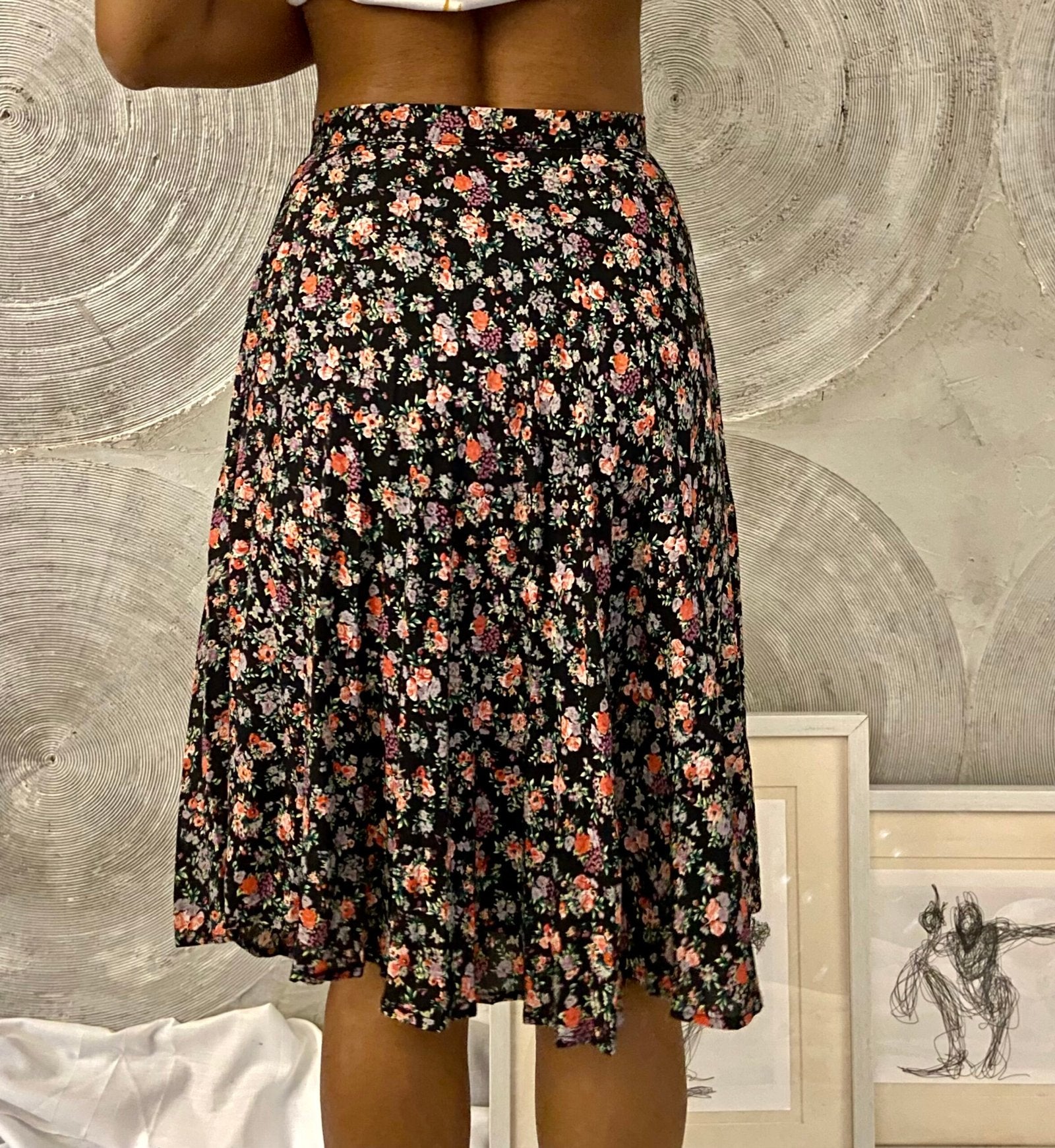 FOREVER 21- Floral Printed Skirt