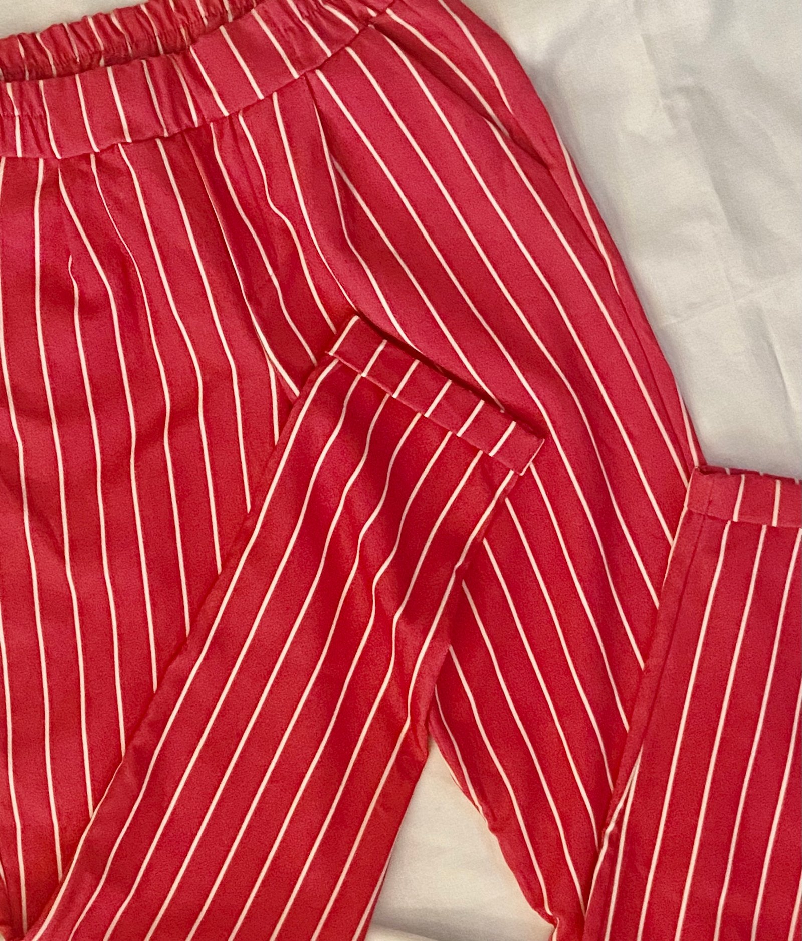 Fuchsia Striped Pants