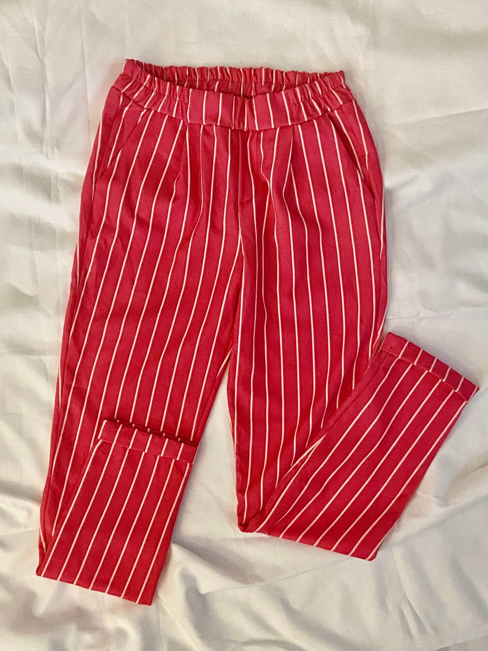 Fuchsia Striped Pants