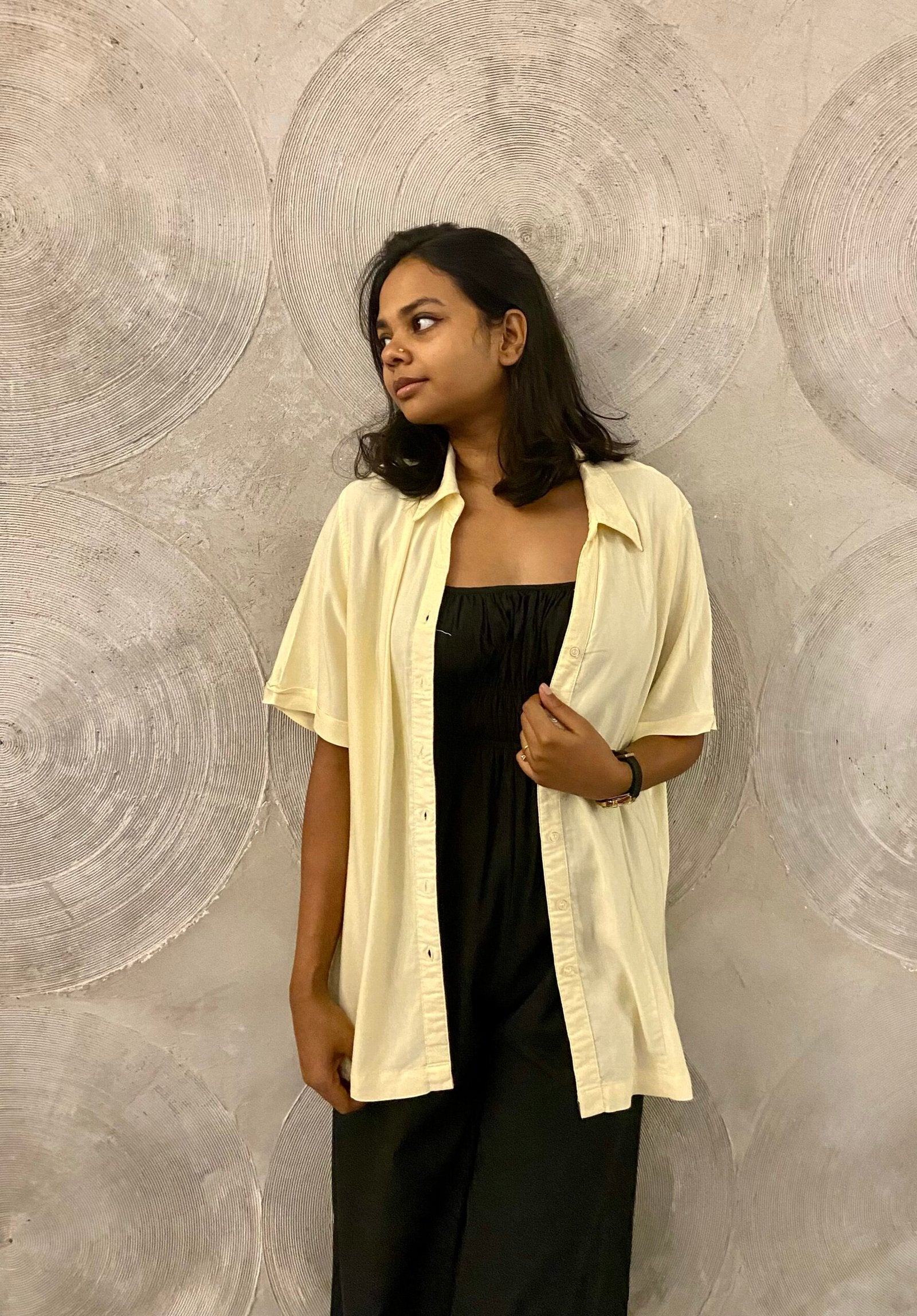 Lemon Yellow Oversized Shirt