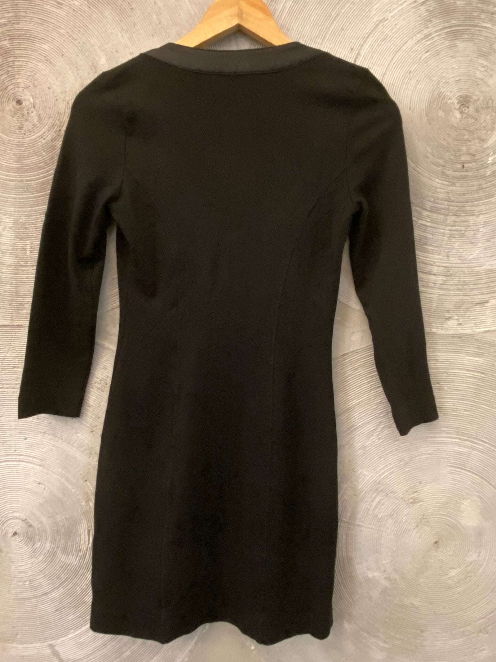 BEBE - black mini zip-up dress